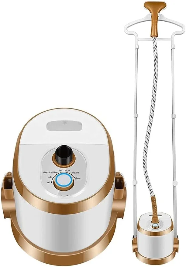 بخارگر عمودی لباس 1750 وات حرفه ای و سنگین برای مصارف تجاری و خانگی، اتو بخار دستی لباس با قابلیت حذف سریع چروک در 45 ثانیه، قرمز (بنفش)