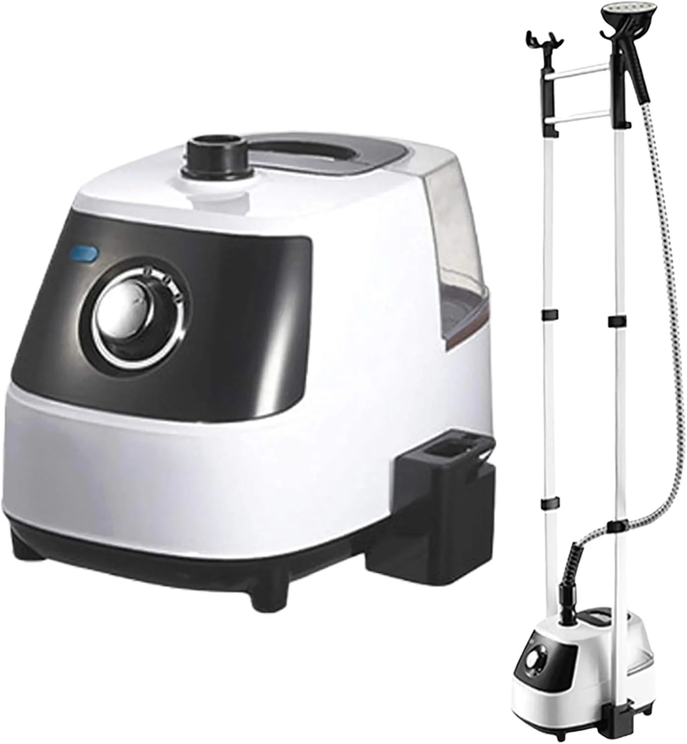 بخارگر عمودی لباس 2000 وات، اتو بخار کوچک آویز، اتو بخار دستی، با میز اتو و مخزن آب 1.7 لیتری (آبی)