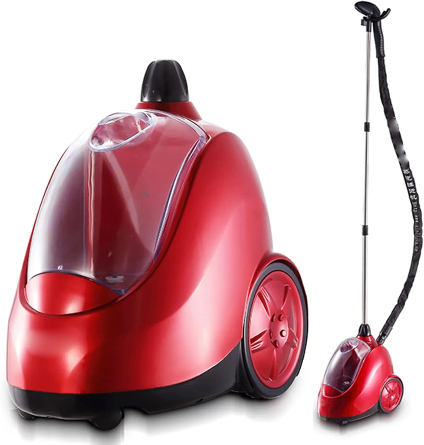 بخارگر عمودی لباس 1750 واتی با قدرت بالا برای مصارف تجاری، اتو بخار لباس با گرم شدن سریع 45 ثانیه ای برای رفع سریع چروک، نقره ای (بنفش)