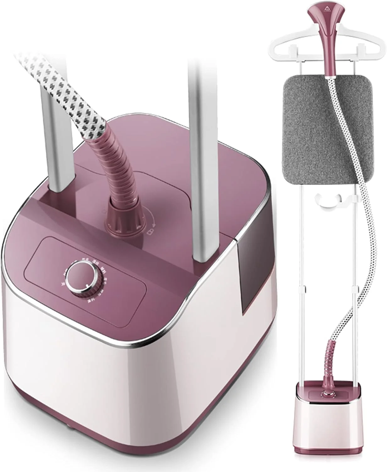 بخارگر ایستاده لباس 2000 وات حرفه ای و سنگین برای مصارف تجاری، کنترل بخار 8 مرحله ای، مخزن آب 2 لیتری، اتوکشی مداوم به مدت 50 دقیقه