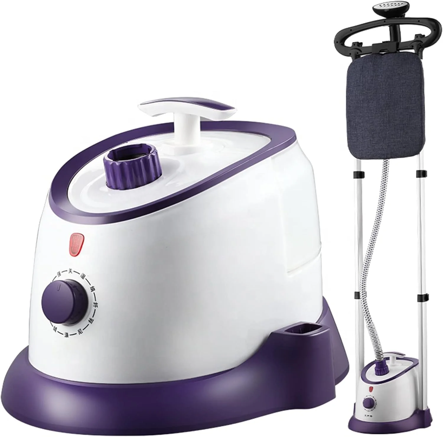 بخارگر ایستاده لباس Clothes Upright، بخارگر قدرتمند 1500 واتی لباس با میله آویز و میز اتو، مخزن آب 1.7 لیتری، اتو بخار با برس