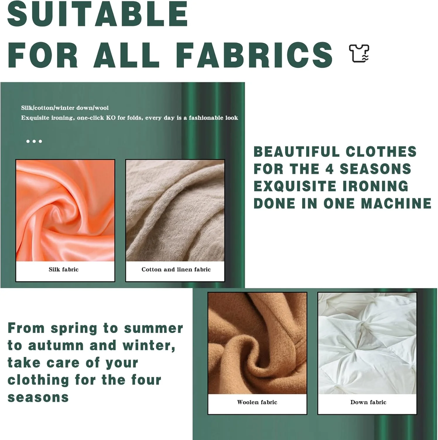 بخارگر عمودی لباس 1750 واتی با قدرت بالا برای مصارف تجاری، اتو بخار لباس با گرم شدن سریع 45 ثانیه ای برای رفع سریع چروک، نقره ای (بنفش)