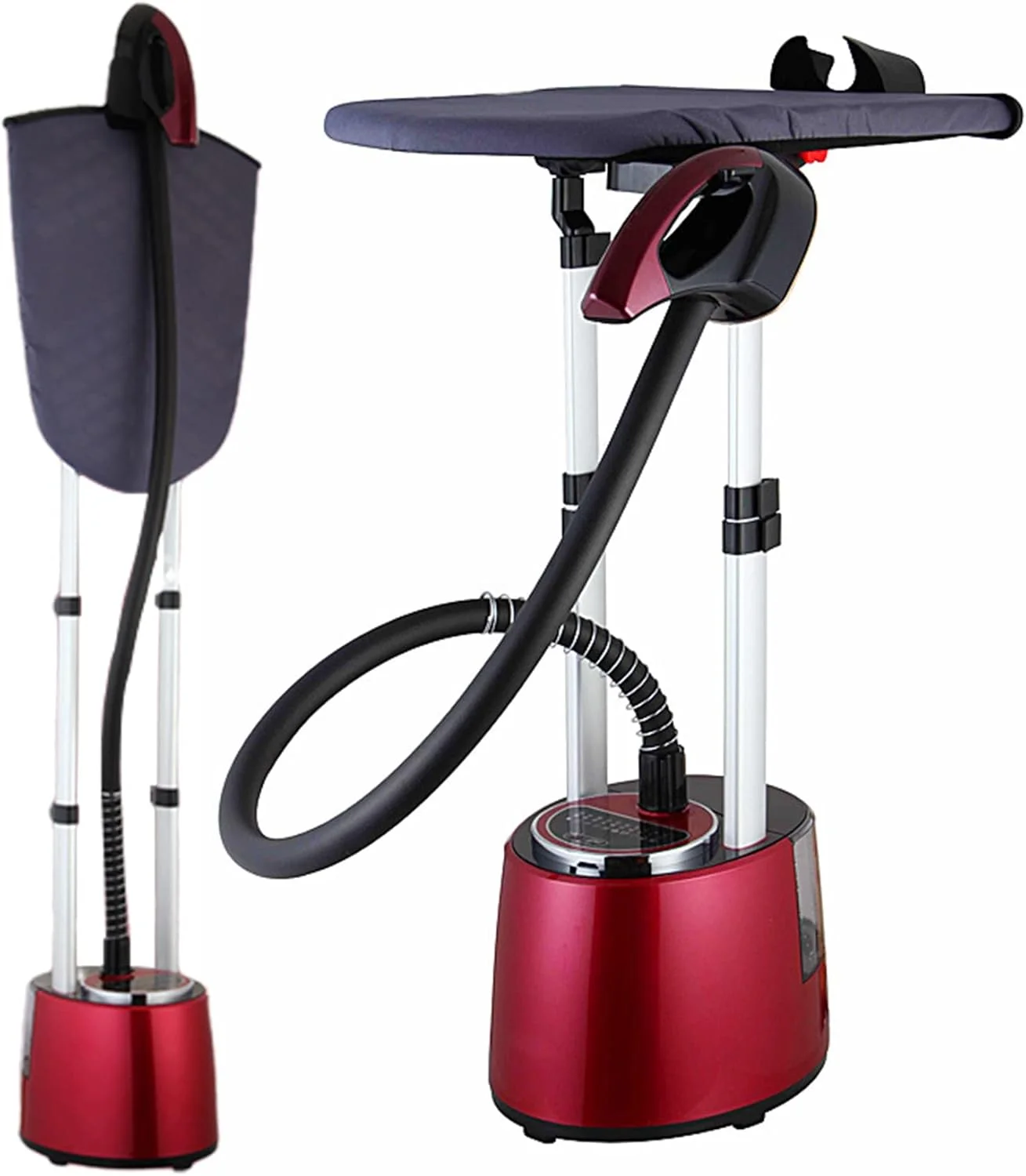 بخارگر ایستاده لباس با 10 سطح کنترل بخار 2000 وات، بخارگر لباس سنگین با میز اتو، بخارگر لباس با مخزن آب 2 لیتری