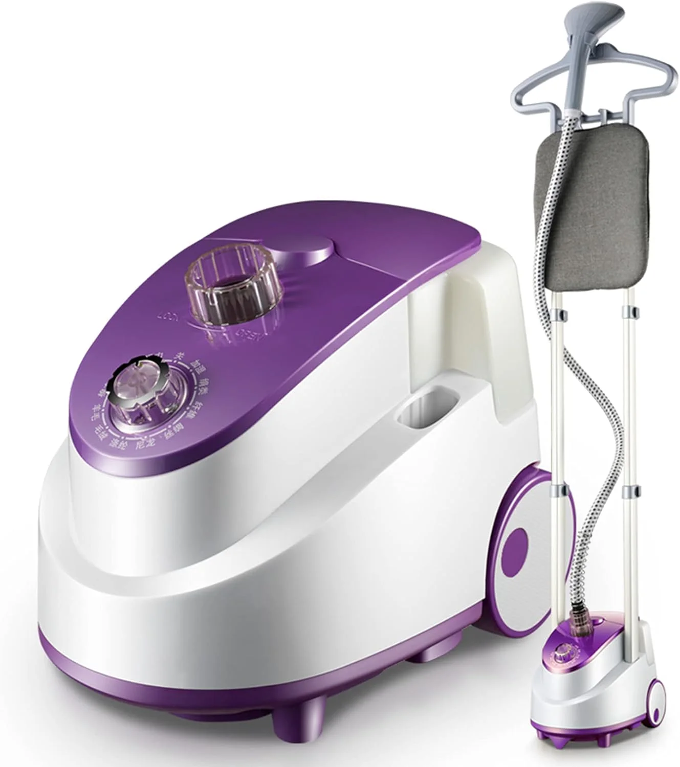 بخارگر لباس، بخارگر عمودی پوشاک، 1950 وات حرفه ای برای مصارف خانگی و تجاری، رفع سریع چروک با میز اتو (بنفش) بخارگر لباس، بخارگر عمودی پوشاک، 1950 وات حرفه ای برای مصارف خانگی و تجاری، رفع سریع چروک با میز اتو (بنفش)