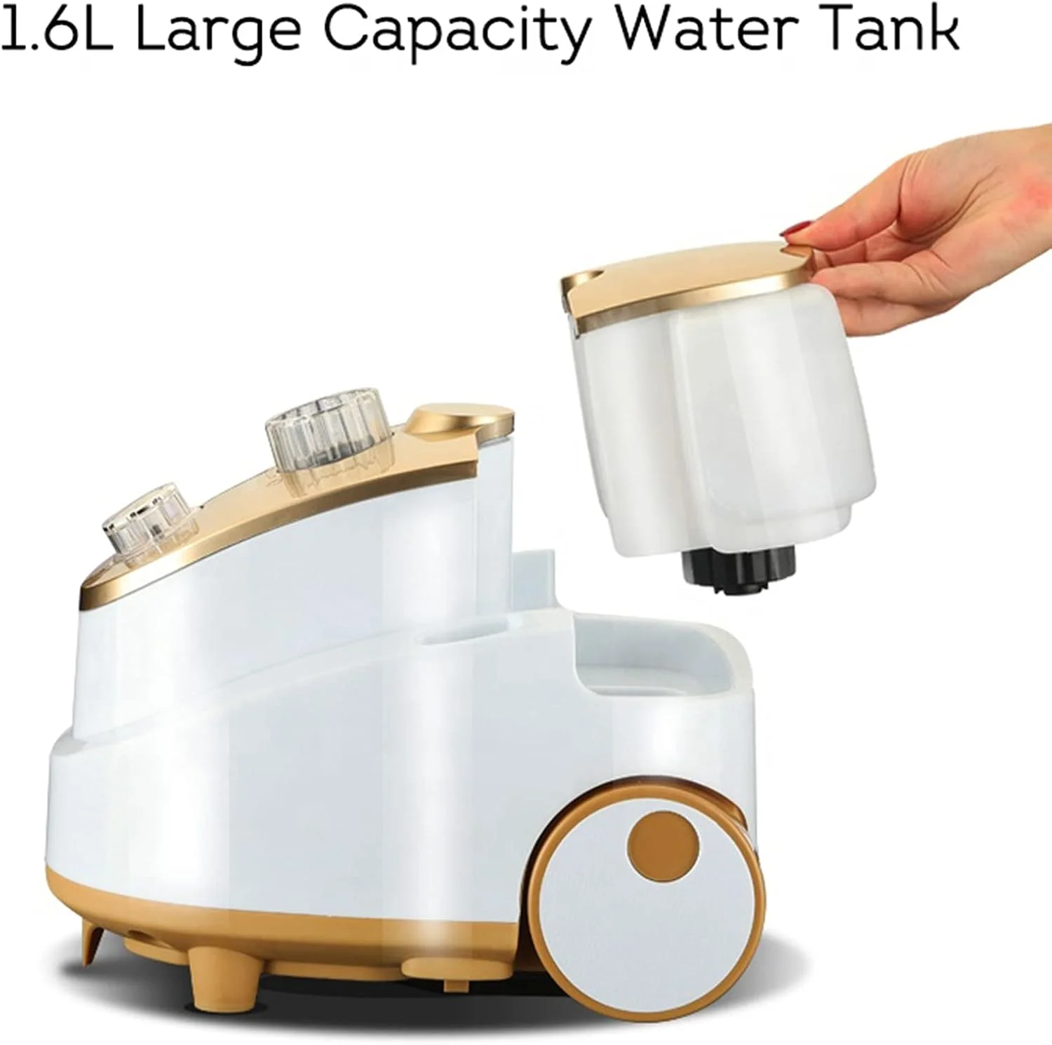 بخارگر لباس، بخارگر عمودی پوشاک، 1950 وات حرفه ای برای مصارف خانگی و تجاری، رفع سریع چروک با میز اتو (بنفش)