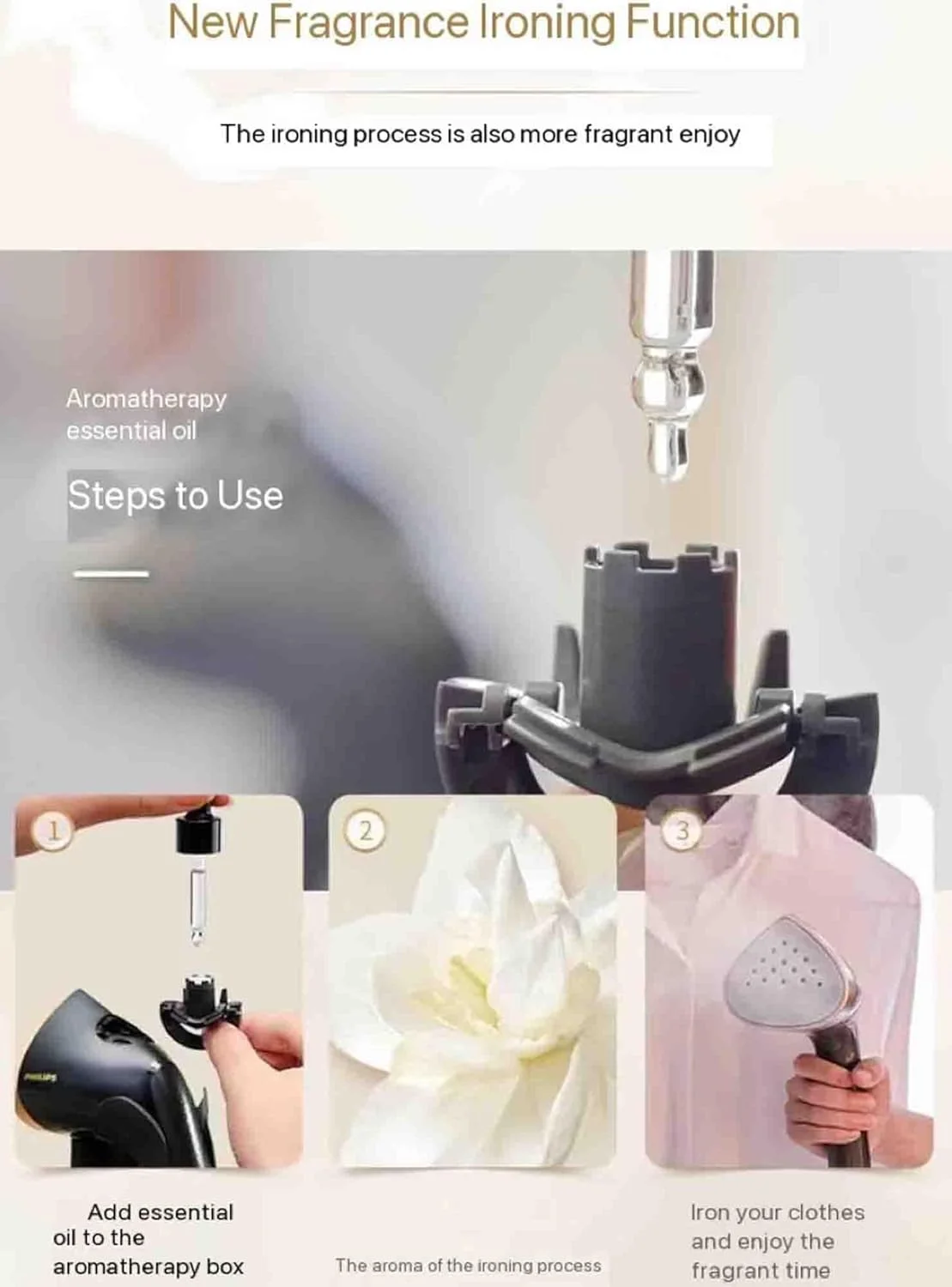 بخارگر لباس وی‌شیانگ با میز اتو، بخارگر ایستاده لباس، استفاده خانگی، گرم شدن سریع 35 ثانیه‌ای، مخزن آب 2 لیتری، بخارگر حرفه‌ای لباس