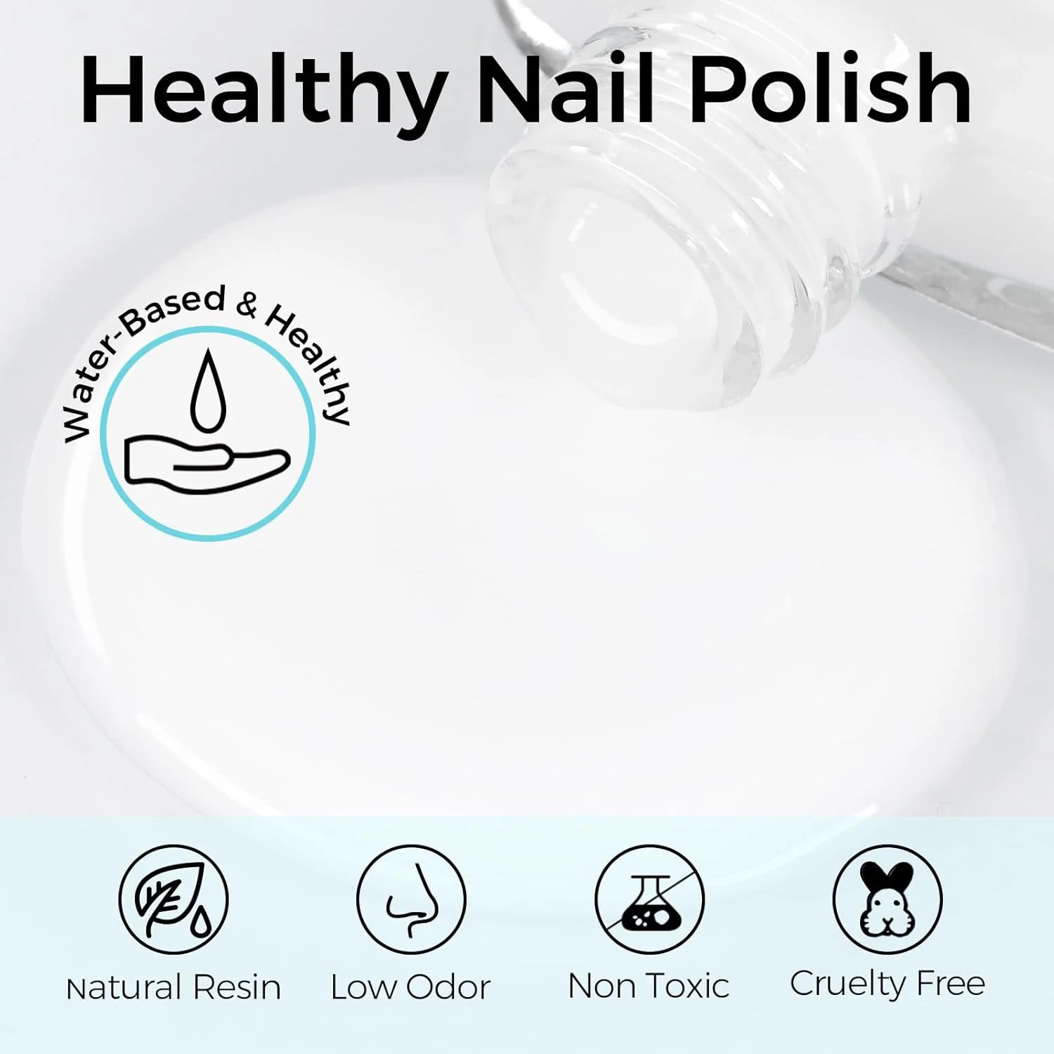 لاک ناخن شیری سفید نیمه شفاف با خشک شدن سریع تومیکا، ماندگاری طولانی و مقاوم در برابر لب پر شدن برای تزئینات مانیکور DIY، 15 میلی لیتر لاک ناخن شیری سفید نیمه شفاف با خشک شدن سریع تومیکا، ماندگاری طولانی و مقاوم در برابر لب پر شدن برای تزئینات مانیکور DIY، 15 میلی لیتر