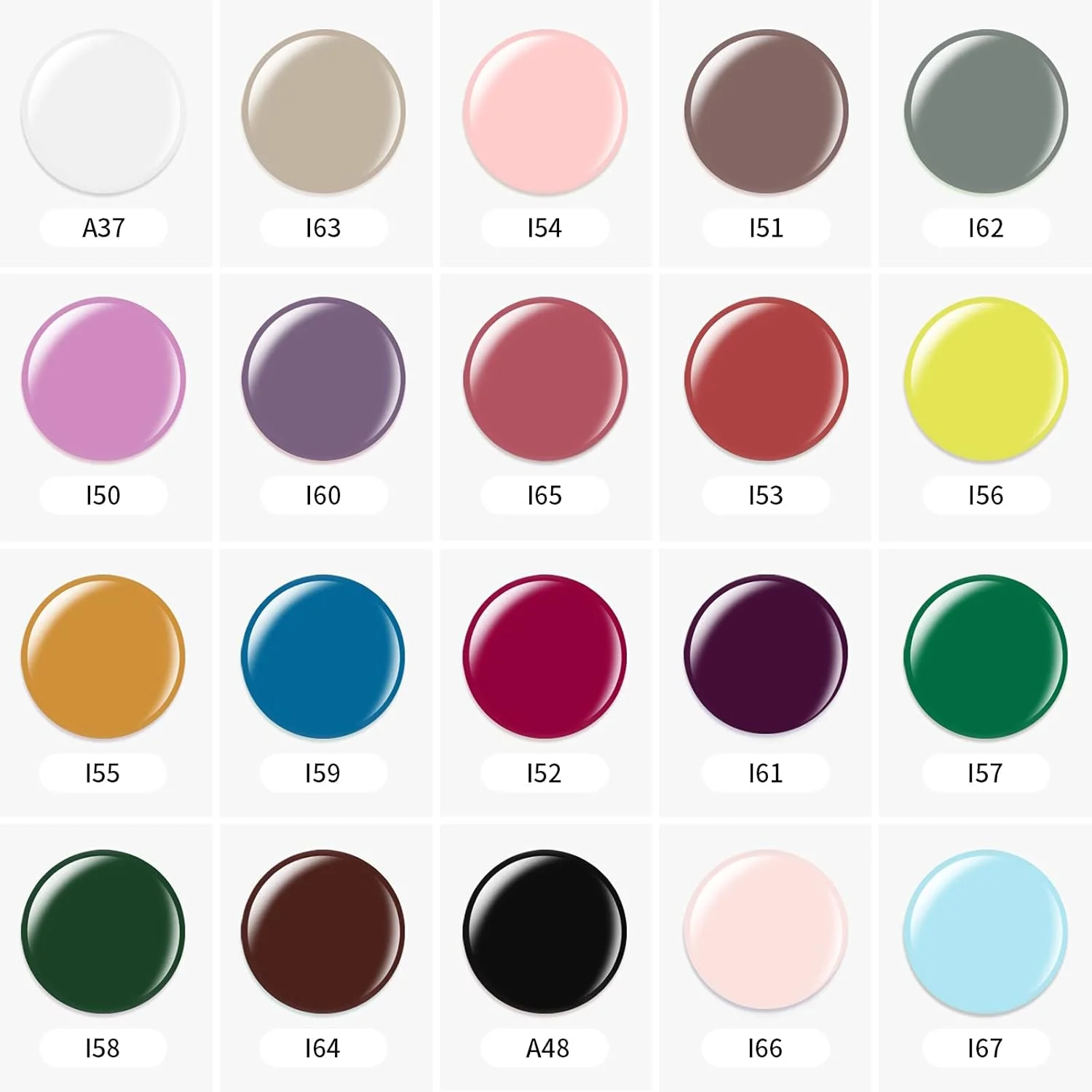 ست لاک ژل تومیکا، 24 رنگ صورتی و سبز، بیس کت و تاپ کت بدون نیاز به پاک کردن، ست لاک ژل بهاری برای زنان، کیت استارتر لاک ژل UV برای مانیکور DIY، 5 میلی لیتر در هر بطری