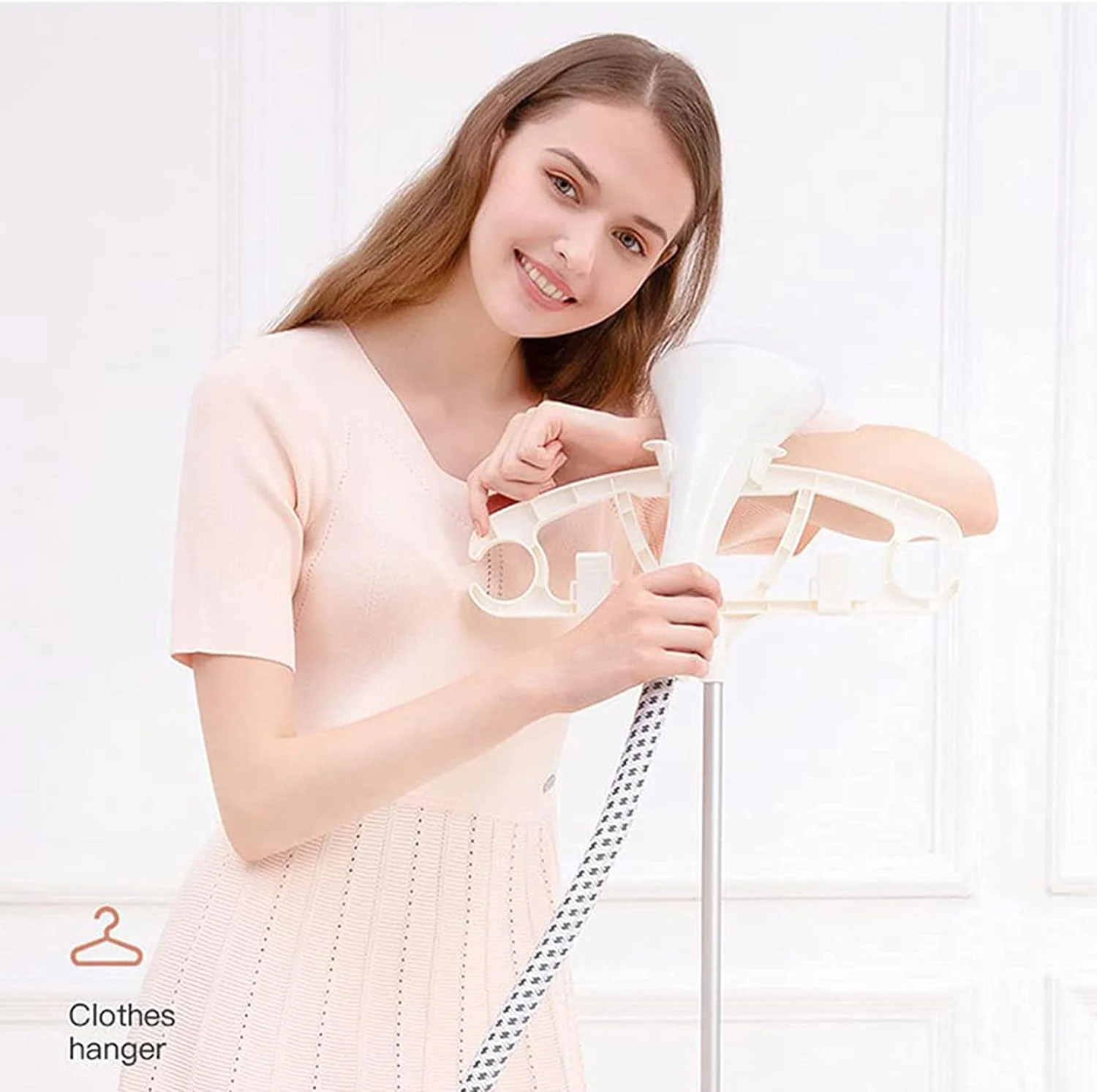 بخارگر ایستاده حرفه ای لباس، 1800 وات، بخارگر لباس سنگین برای مصارف تجاری و خانگی، حذف سریع چروک در 35 ثانیه با مخزن آب 1.6 لیتری