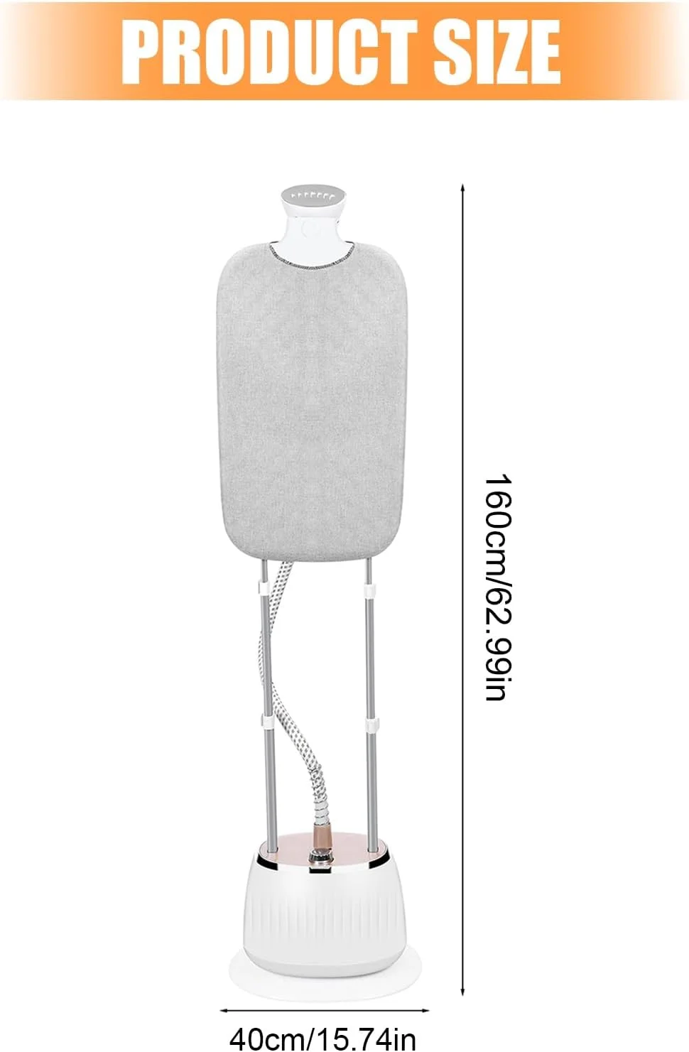 بخارگر لباس nawoefii با میز اتو، بخارگر ایستاده 1800 وات با 3 حالت و میله جمع شونده، بخارگر برقی لباس 110 ولت با مخزن آب قابل مشاهده 1.6 لیتری، 1 ست