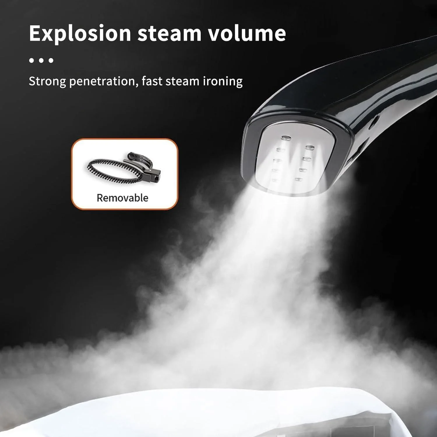 دستگاه اتو بخار ایستاده چند منظوره، اتو بخار عمودی لباس، اتو بخار سریع گرم شونده، دارای چوب لباسی با میز اتو، مخزن آب بزرگ جداشدنی 2.2 لیتری، ایده آل برای اتو کردن لباس