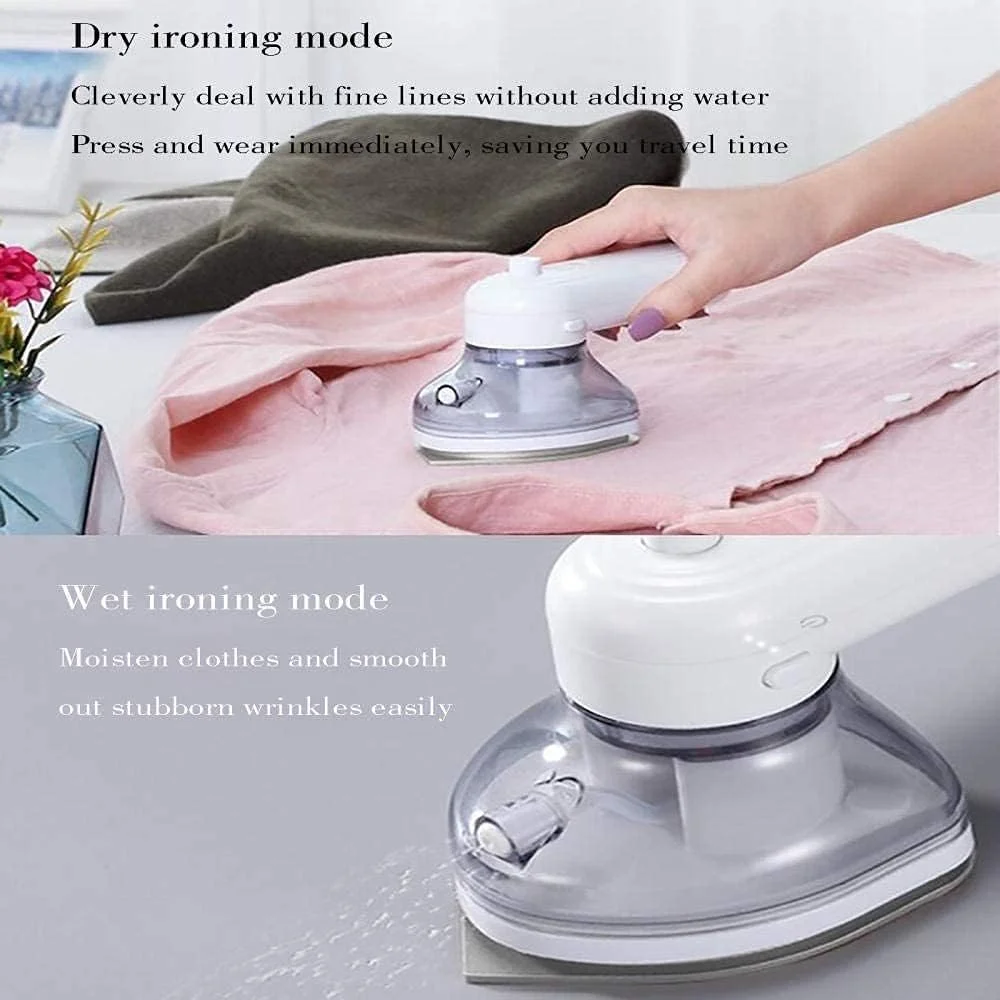 اتو بخار لباس UOOD، اتو بخار دستی قابل حمل 2 در 1 برای منزل و مسافرت، بخار عمودی و افقی، گرم شدن سریع، مخزن آب