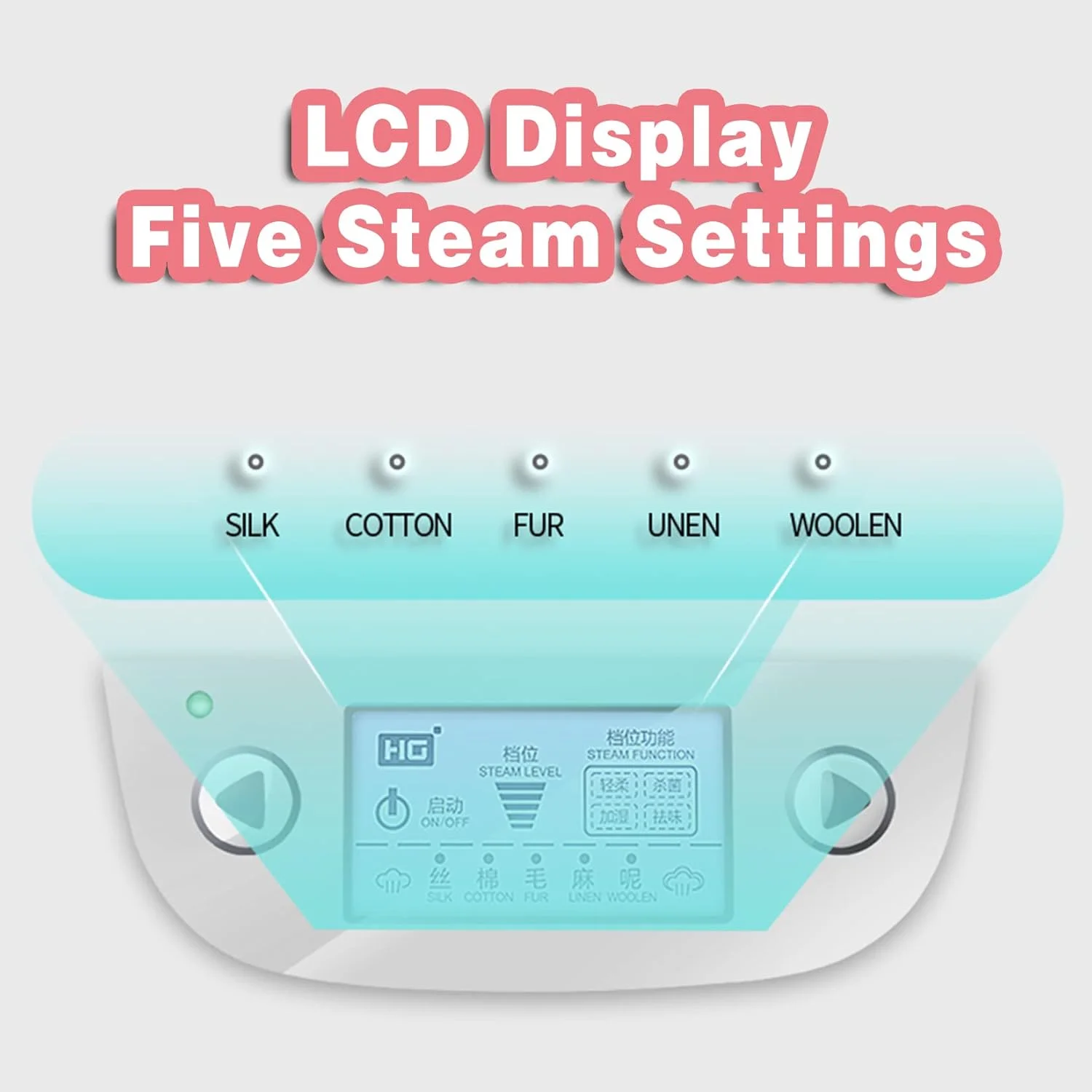 بخارگر ایستاده لباس و پارچه، 1850 وات، بخارگر قدرتمند لباس، به سرعت چروک ها را از بین می برد، بخارگر لباس با مخزن آب شفاف 1500 میلی لیتری