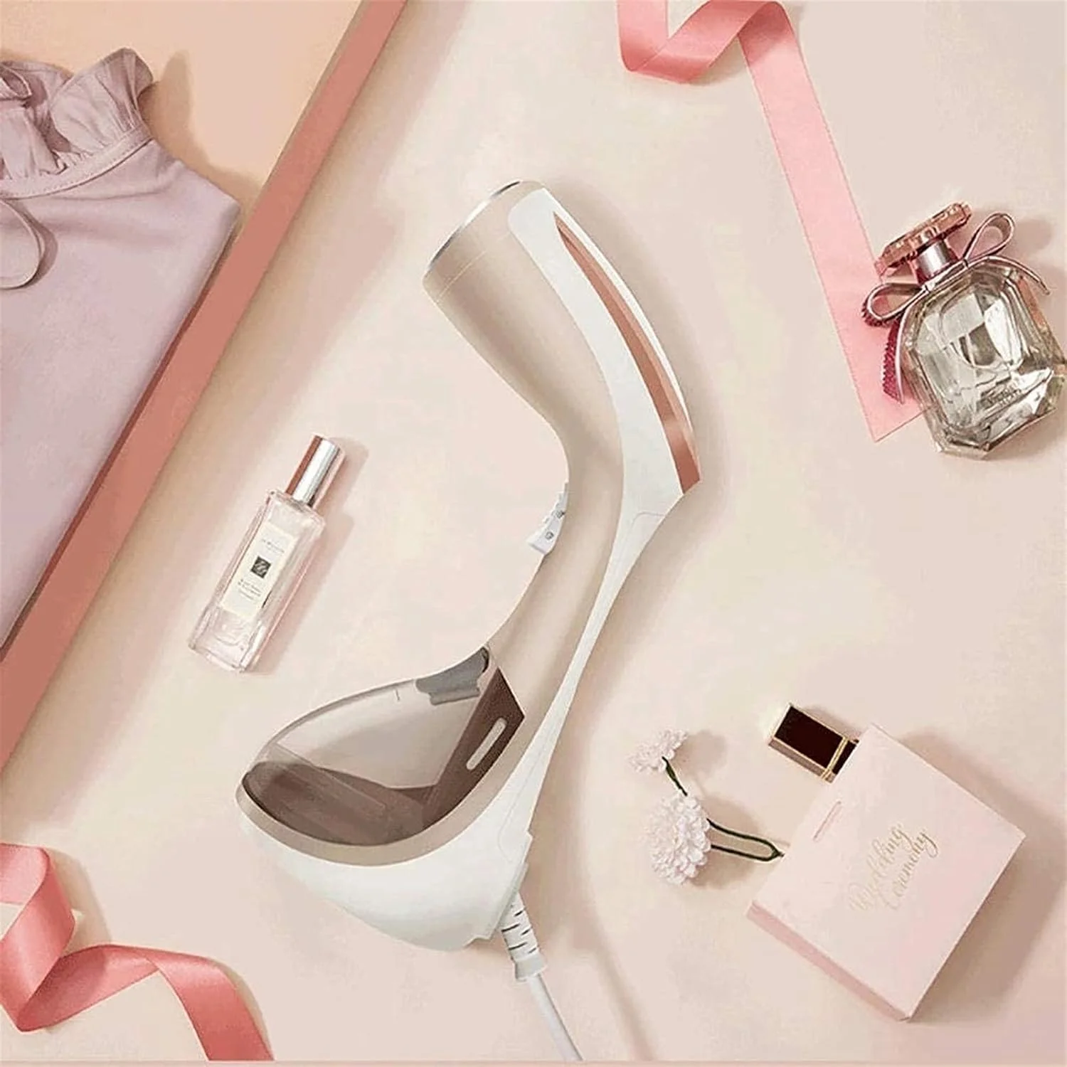 بخارگر لباس دستی UOOD، بخارگر قابل حمل عمودی و افقی برای منزل و مسافرت، 1400 وات، گرم شدن سریع، بدون نیاز به میز اتو