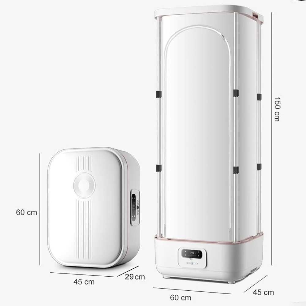 اتو بخار عمودی با کنترل از راه دور و جعبه رایحه درمانی - اتو بخار لباس اتوماتیک بی سیم 900 وات برای لباس، از بین برنده سریع چین و چروک