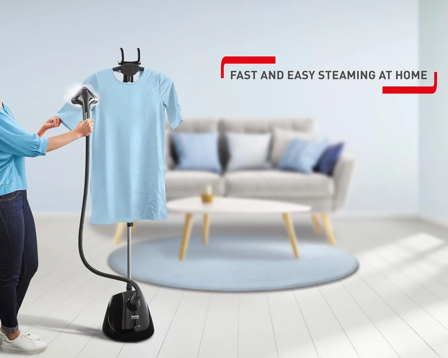 بخارگر ایستاده لباس تفال مدل Pro Style One، ظرفیت 1.3 لیتر، توان 1650-1960 وات، مشکی، پلاستیک، IT2461M0 بخارگر ایستاده لباس تفال مدل Pro Style One، ظرفیت 1.3 لیتر، توان 1650-1960 وات، مشکی، پلاستیک، IT2461M0
