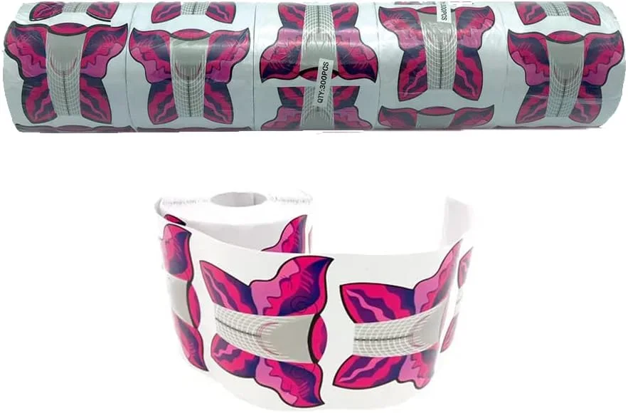 برچسب فرم ناخن اکریلیک طرح پروانه 300 عددی برچسب فرم ناخن اکریلیک طرح پروانه 300 عددی