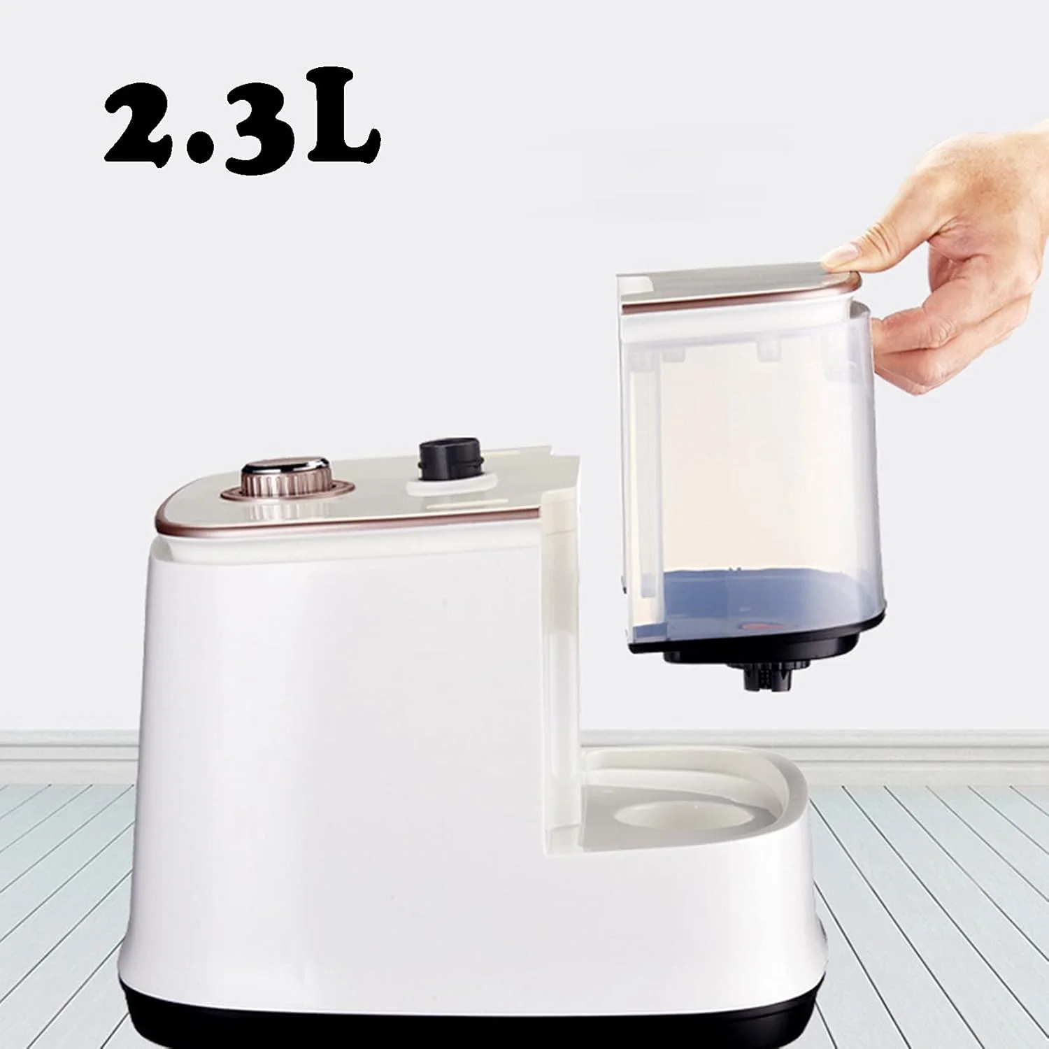 بخارگر عمودی لباس 2000 وات، رفع سریع چروک در 35 ثانیه با مخزن آب 2.3 لیتری برای رفع چروک لباس های اتاق خواب منزل