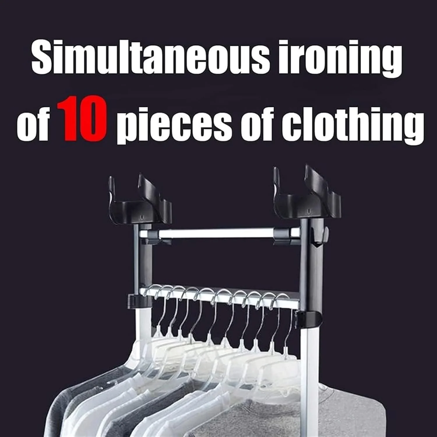 بخارگر عمودی لباس 2380 واتی، بخارگر حرفه ای و سنگین لباس، اتو بخار دستی خانگی برای از بین بردن سریع چروک در 60 ثانیه (قرمز)