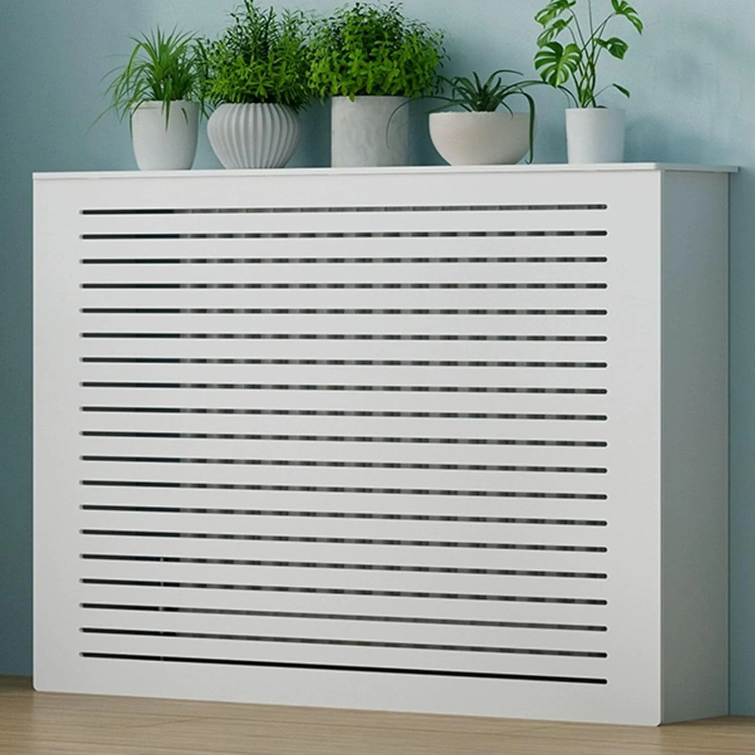 روکش رادیاتور YUGXTH، کابینت پوشش گرمایشی PVC، قفسه کابینت پوشش رادیاتور سفید، قفسه کابینت توری پوشش رادیاتور مدرن، طراحی محافظ ذخیره سازی (L80xH90xW25cm) روکش رادیاتور YUGXTH، کابینت پوشش گرمایشی PVC، قفسه کابینت پوشش رادیاتور سفید، قفسه کابینت توری پوشش رادیاتور مدرن، طراحی محافظ ذخیره سازی (L80xH90xW25cm)