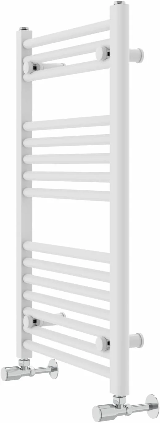 رادیاتور حوله خشک کن نردبانی مستقیم WarmeHaus، سفید، 800x500 میلی متر، رادیاتورهای گرمایش مرکزی برای حمام و آشپزخانه