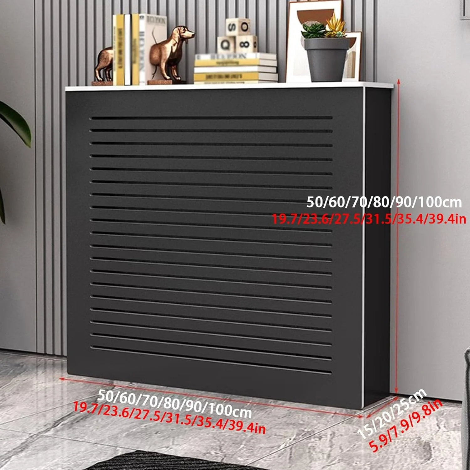 روکش رادیاتور مشکی YUGXTH، کابینت رادیاتور PVC، قفسه کابینت گرمایشی کابینت کف حمام، طراحی محافظ ذخیره سازی، برای محافظت از سوختگی بخاری (L70xH70xW20cm) روکش رادیاتور مشکی YUGXTH، کابینت رادیاتور PVC، قفسه کابینت گرمایشی کابینت کف حمام، طراحی محافظ ذخیره سازی، برای محافظت از سوختگی بخاری (L70xH70xW20cm)