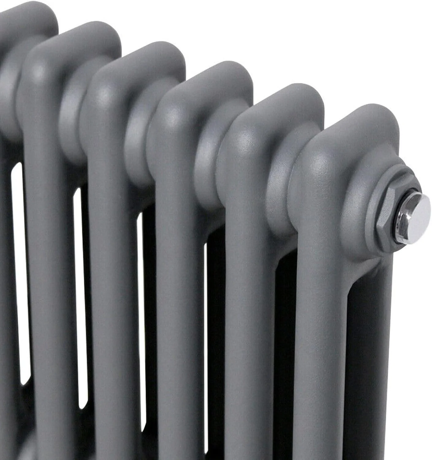 رادیاتور افقی سنتی Radbliss، دو ستونه، 600x605 میلی متر، رنگ خاکستری مات آنتراسیت، طراحی به سبک چدن، مناسب برای سیستم گرمایش مرکزی رادیاتور افقی سنتی Radbliss، دو ستونه، 600x605 میلی متر، رنگ خاکستری مات آنتراسیت، طراحی به سبک چدن، مناسب برای سیستم گرمایش مرکزی