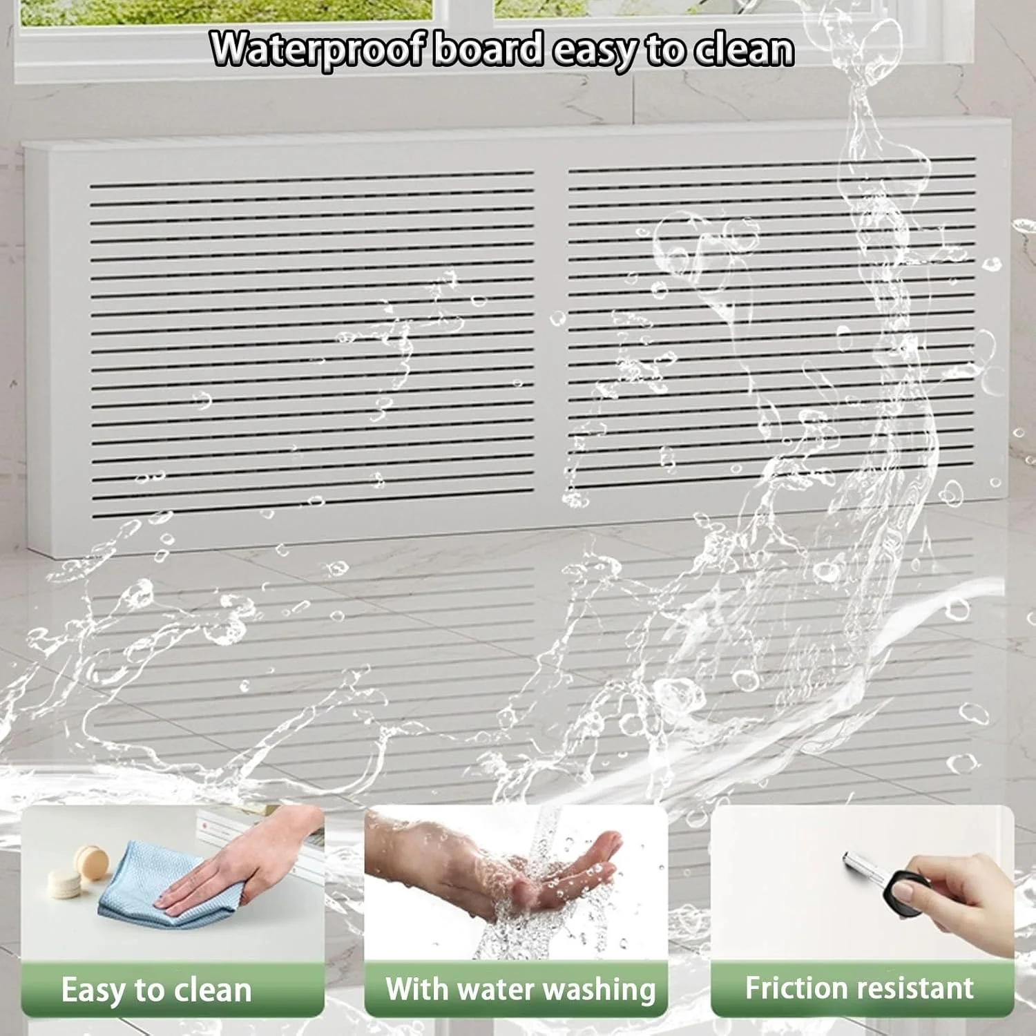 روکش رادیاتور YUGXTH، کابینت پوشش گرمایشی PVC، قفسه کابینت پوشش رادیاتور سفید، قفسه کابینت توری پوشش رادیاتور مدرن، طراحی محافظ ذخیره سازی (L80xH90xW25cm) روکش رادیاتور YUGXTH، کابینت پوشش گرمایشی PVC، قفسه کابینت پوشش رادیاتور سفید، قفسه کابینت توری پوشش رادیاتور مدرن، طراحی محافظ ذخیره سازی (L80xH90xW25cm)