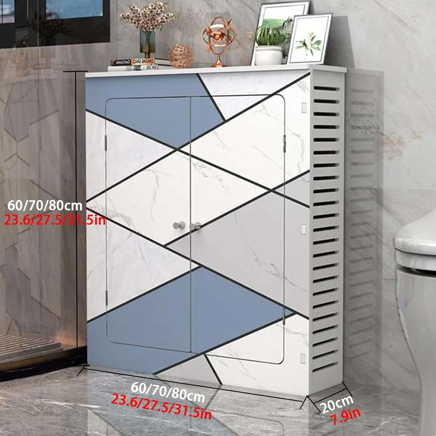 کاور رادیاتور کابینتی YUGXTH، قفسه کابینت گرمایشی، کاور رادیاتور با قفسه توری مشبک و 2 درب، کابینت سازمان دهنده و پوشش گرمایشی، حائل حریم خصوصی لوله و شیرآلات (L60xH80xW20cm) کاور رادیاتور کابینتی YUGXTH، قفسه کابینت گرمایشی، کاور رادیاتور با قفسه توری مشبک و 2 درب، کابینت سازمان دهنده و پوشش گرمایشی، حائل حریم خصوصی لوله و شیرآلات (L60xH80xW20cm)