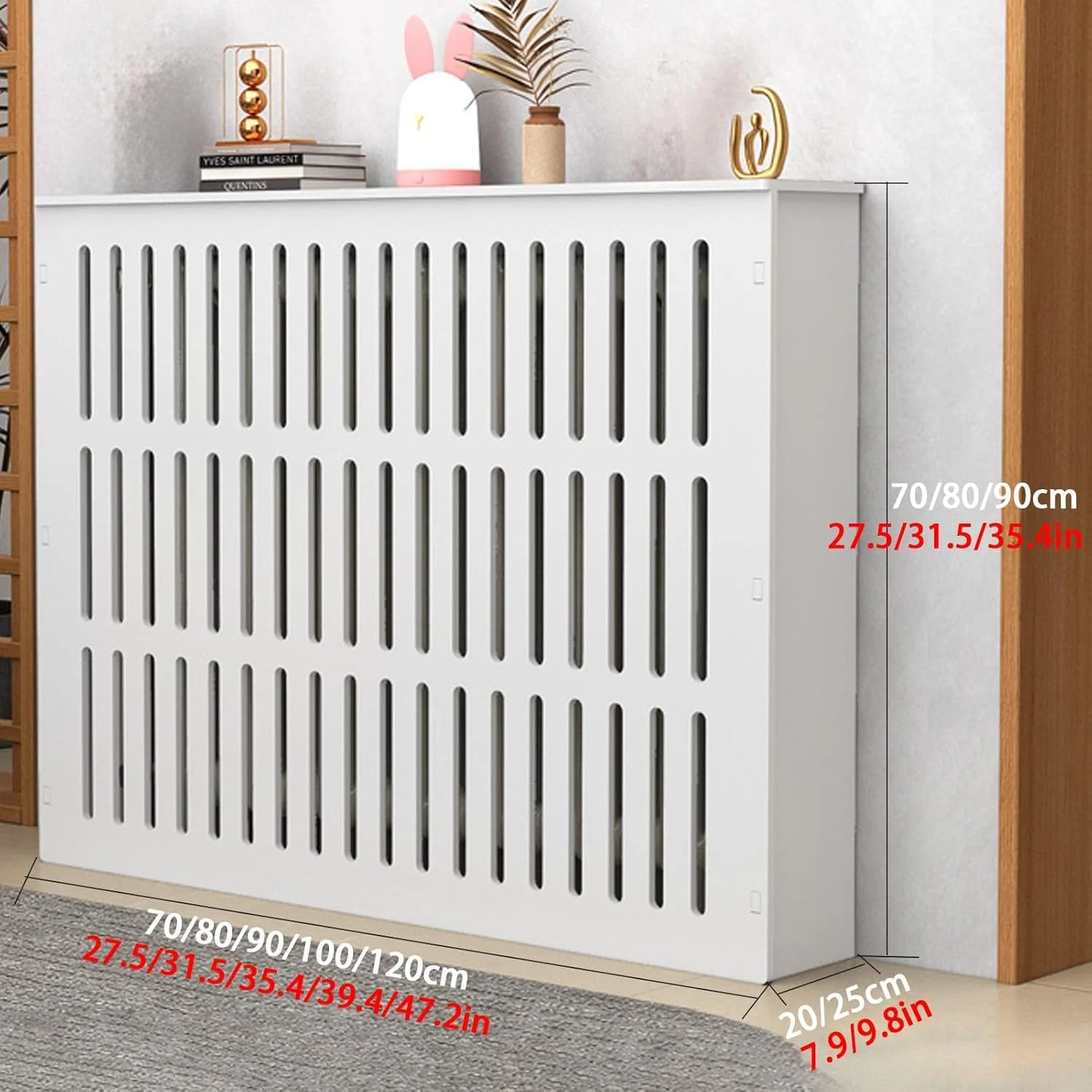 روکش رادیاتور Snaweo PVC، روکش سفید رادیاتور، قفسه کابینت گرمایشی، دکور مبلمان اتاق نشیمن کابینت رادیاتور گرمایشی، کابینت گرمایشی محافظ، برای محافظت از سوختگی بخاری (L90xH70xW20cm) روکش رادیاتور Snaweo PVC، روکش سفید رادیاتور، قفسه کابینت گرمایشی، دکور مبلمان اتاق نشیمن کابینت رادیاتور گرمایشی، کابینت گرمایشی محافظ، برای محافظت از سوختگی بخاری (L90xH70xW20cm)