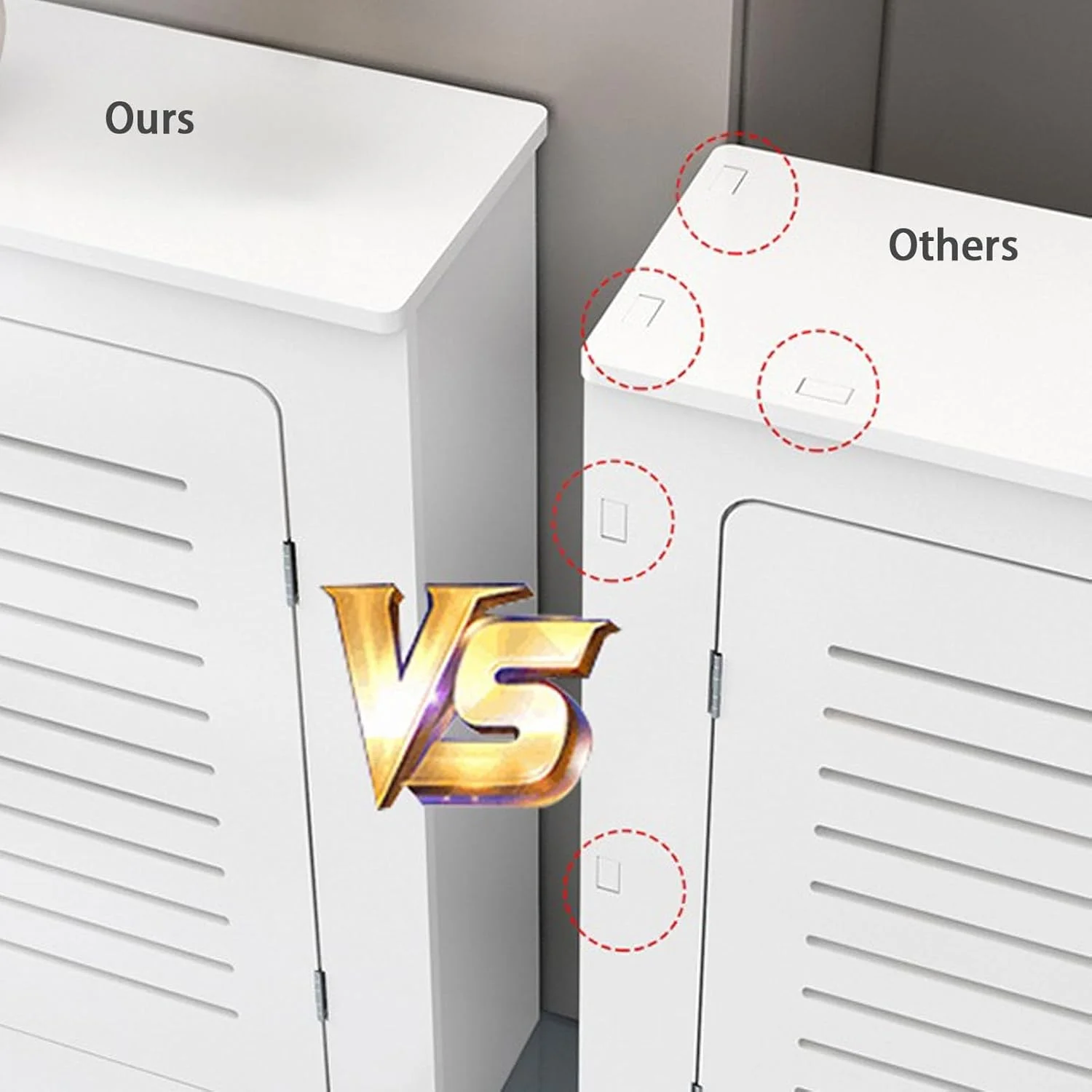 کاور شوفاژ کابینتی YUGXTH، کاور شوفاژ PVC، کاور شوفاژ مدرن سفید، کابینت قفسه ای شوفاژ، کابینت زمینی حمام با 2 درب، مناسب اتاق نشیمن، مبلمان منزل (L100xH70xW25cm) کاور شوفاژ کابینتی YUGXTH، کاور شوفاژ PVC، کاور شوفاژ مدرن سفید، کابینت قفسه ای شوفاژ، کابینت زمینی حمام با 2 درب، مناسب اتاق نشیمن، مبلمان منزل (L100xH70xW25cm)