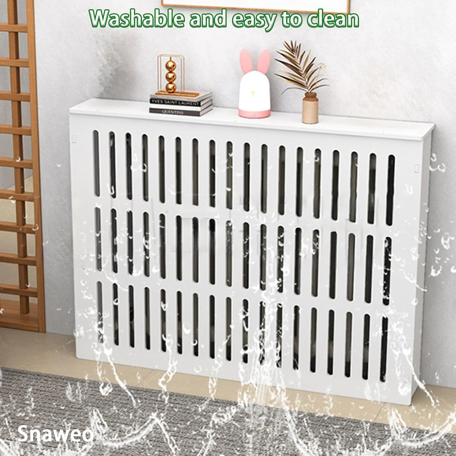روکش رادیاتور Snaweo PVC، روکش سفید رادیاتور، قفسه کابینت گرمایشی، دکور مبلمان اتاق نشیمن کابینت رادیاتور گرمایشی، کابینت گرمایشی محافظ، برای محافظت از سوختگی بخاری (L90xH70xW20cm) روکش رادیاتور Snaweo PVC، روکش سفید رادیاتور، قفسه کابینت گرمایشی، دکور مبلمان اتاق نشیمن کابینت رادیاتور گرمایشی، کابینت گرمایشی محافظ، برای محافظت از سوختگی بخاری (L90xH70xW20cm)