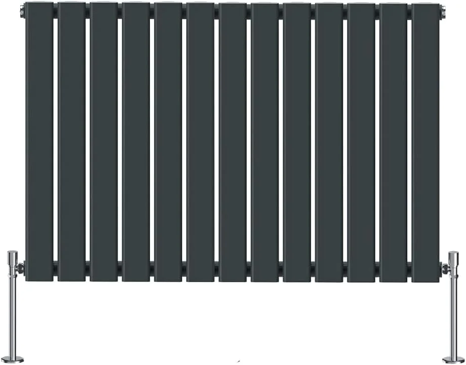 رادیاتور شوفاژ افقی NRG، 600x884 میلی متر - تک پنل ستونی، طراحی مدرن، مناسب حمام، سیستم گرمایش مرکزی، رنگ آنتراسیت