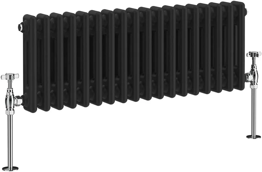 رادیاتور شوفاژ سنتی NRG، چدنی مشکی، 2 ستون افقی، مناسب برای سیستم گرمایش مرکزی و حمام، ابعاد 300x830 میلیمتر رادیاتور شوفاژ سنتی NRG، چدنی مشکی، 2 ستون افقی، مناسب برای سیستم گرمایش مرکزی و حمام، ابعاد 300x830 میلیمتر