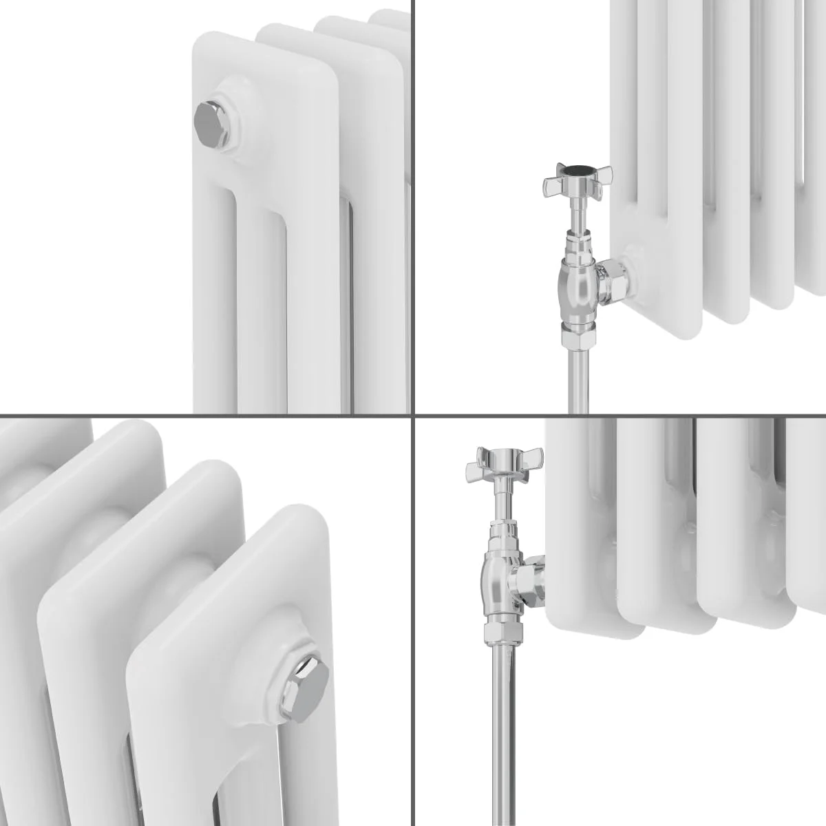 رادیاتور شوفاژ سنتی NRG، چدنی سفید براق، 3 ستون افقی، مناسب برای سیستم گرمایش مرکزی و حمام، ابعاد 600x427 میلیمتر رادیاتور شوفاژ سنتی NRG، چدنی سفید براق، 3 ستون افقی، مناسب برای سیستم گرمایش مرکزی و حمام، ابعاد 600x427 میلیمتر