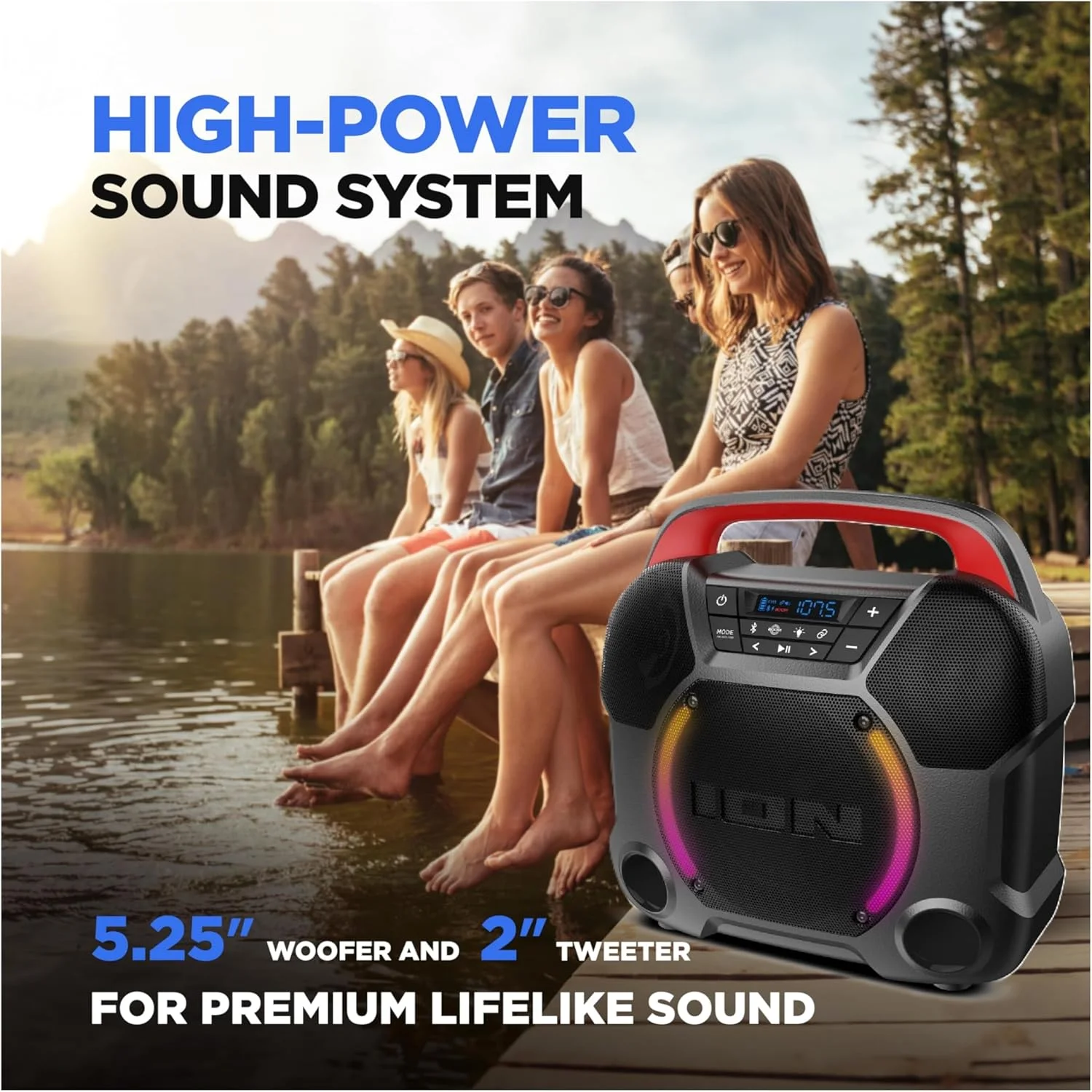 اسپیکر قابل حمل آیون آدیو Pathfinder Go - مشکی (بازسازی شده) اسپیکر قابل حمل آیون آدیو Pathfinder Go - مشکی (بازسازی شده)