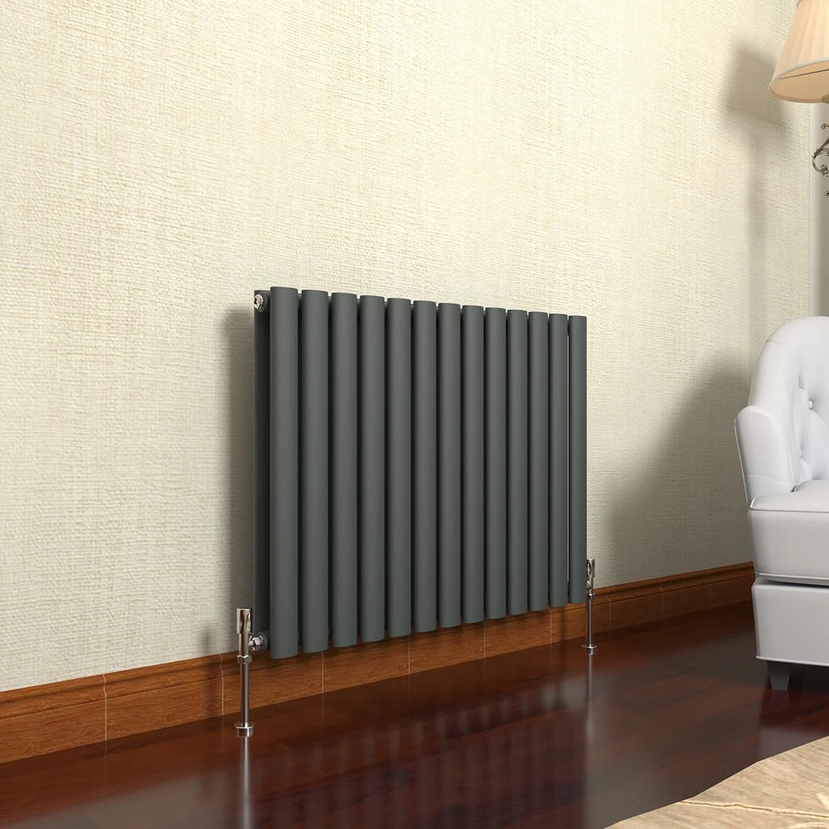 رادیاتور افقی حمام GY آنتراسیت بیضی شکل 600x767 میلی متر رادیاتور شوفاژ مرکزی مدرن دوتایی رادیاتور افقی حمام GY آنتراسیت بیضی شکل 600x767 میلی متر رادیاتور شوفاژ مرکزی مدرن دوتایی