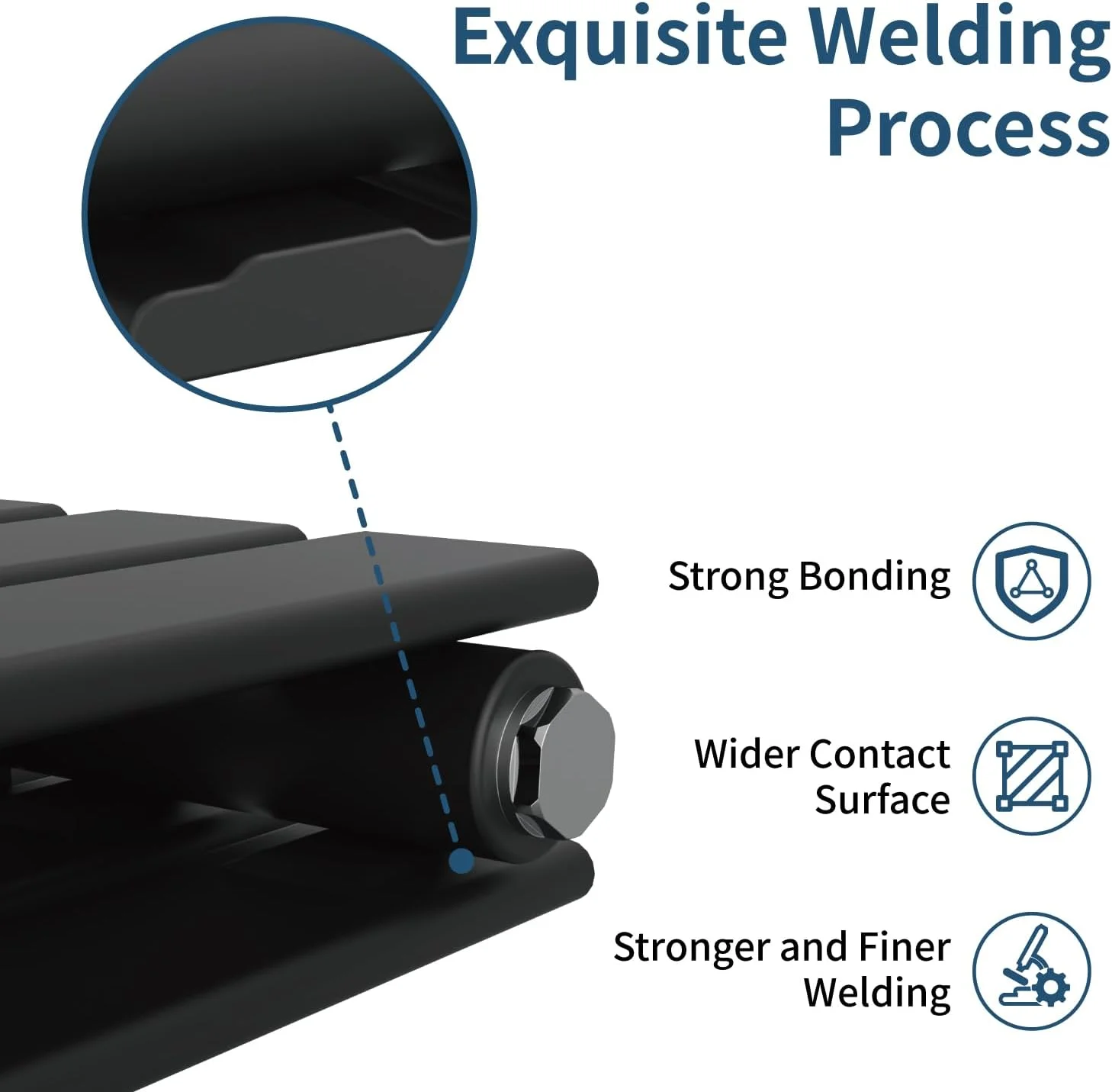 رادیاتور مشکی افقی پنل تخت NRG، طراحی شده برای حمام، دو رادیاتور، گرمایش مرکزی، ابعاد 600x408 میلی متر