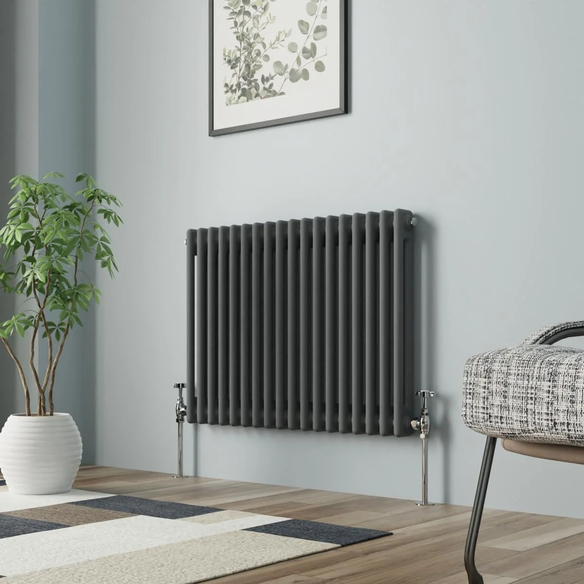 رادیاتور شوفاژ چدنی افقی NRG 600x830 آنتراسیت، 2 ستون، مناسب برای سیستم گرمایش مرکزی، حمام، اتاق نشیمن و آشپزخانه رادیاتور شوفاژ چدنی افقی NRG 600x830 آنتراسیت، 2 ستون، مناسب برای سیستم گرمایش مرکزی، حمام، اتاق نشیمن و آشپزخانه