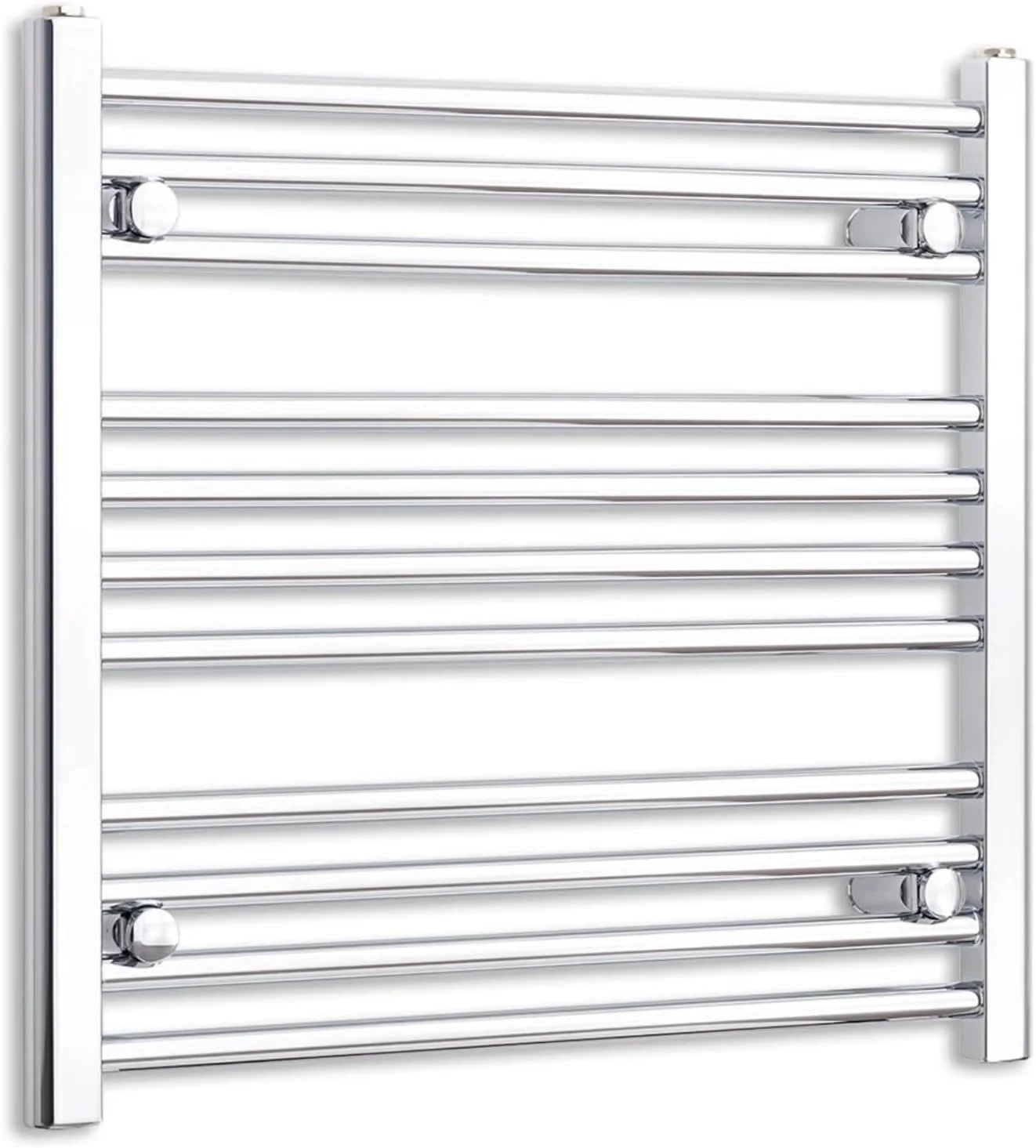 رادیاتور حوله خشک کن کروم، 450 میلی متر عرض، 600 میلی متر ارتفاع، مدل صاف، مناسب گرمایش مرکزی حمام رادیاتور حوله خشک کن کروم، 450 میلی متر عرض، 600 میلی متر ارتفاع، مدل صاف، مناسب گرمایش مرکزی حمام