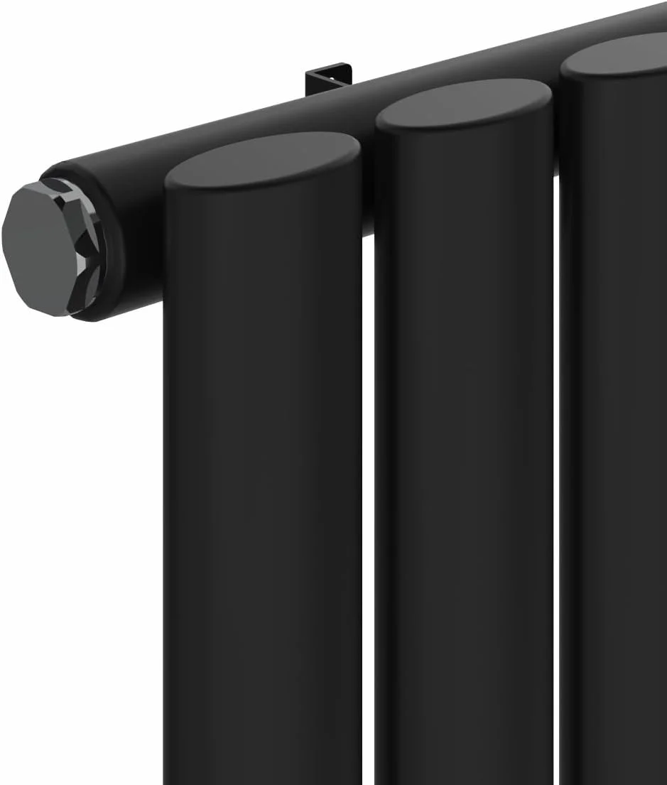 رادیاتور شوفاژ طرح دار بیضی مشکی ممتاز NRG تک پنل 600x413 میلی متر رادیاتور شوفاژ طرح دار بیضی مشکی ممتاز NRG تک پنل 600x413 میلی متر