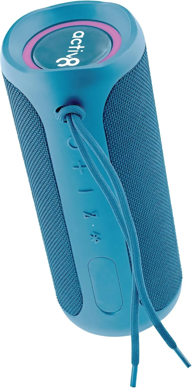 اسپیکر بلوتوثی بی سیم ضد آب Activ8 ActiveAudio -300BK مناسب فضای باز با توان 3 وات به رنگ آبی مرجانی - 12 ساعت پخش مداوم