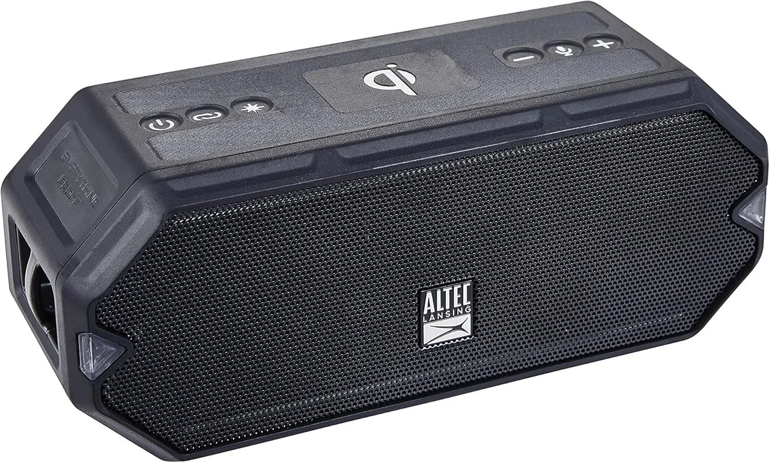 اسپیکر بلوتوثی قابل حمل بی سیم Altec Lansing IMW1300 HydraBlast، ضد آب IP67، اسپیکرهای شارژی USB C مناسب فضای باز با شارژر تلفن داخلی و چراغ های LED، 20 ساعت پخش - مشکی اسپیکر بلوتوثی قابل حمل بی سیم Altec Lansing IMW1300 HydraBlast، ضد آب IP67، اسپیکرهای شارژی USB C مناسب فضای باز با شارژر تلفن داخلی و چراغ های LED، 20 ساعت پخش - مشکی