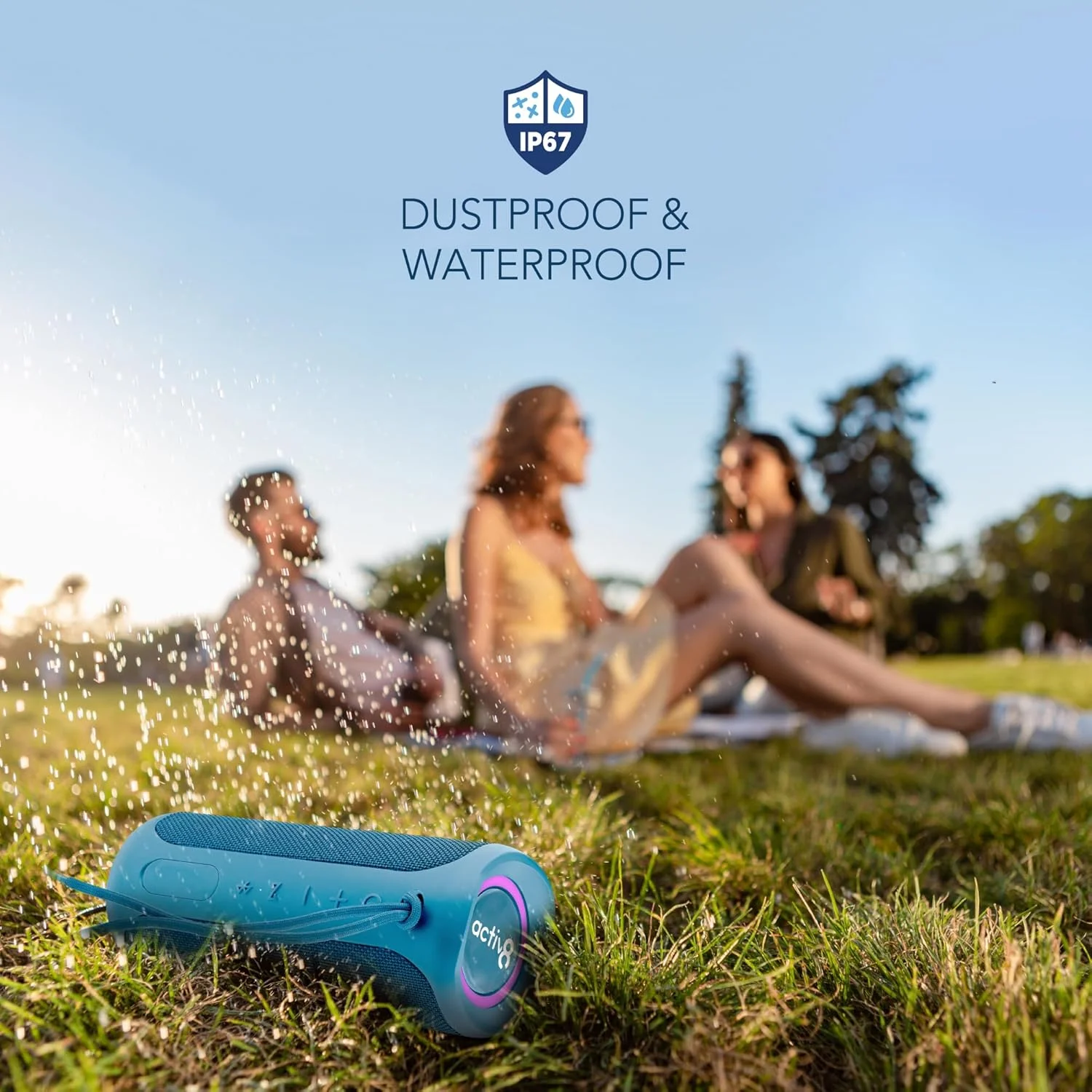 اسپیکر بلوتوثی بی سیم ضد آب Activ8 ActiveAudio -300BK مناسب فضای باز با توان 3 وات به رنگ آبی مرجانی - 12 ساعت پخش مداوم اسپیکر بلوتوثی بی سیم ضد آب Activ8 ActiveAudio -300BK مناسب فضای باز با توان 3 وات به رنگ آبی مرجانی - 12 ساعت پخش مداوم