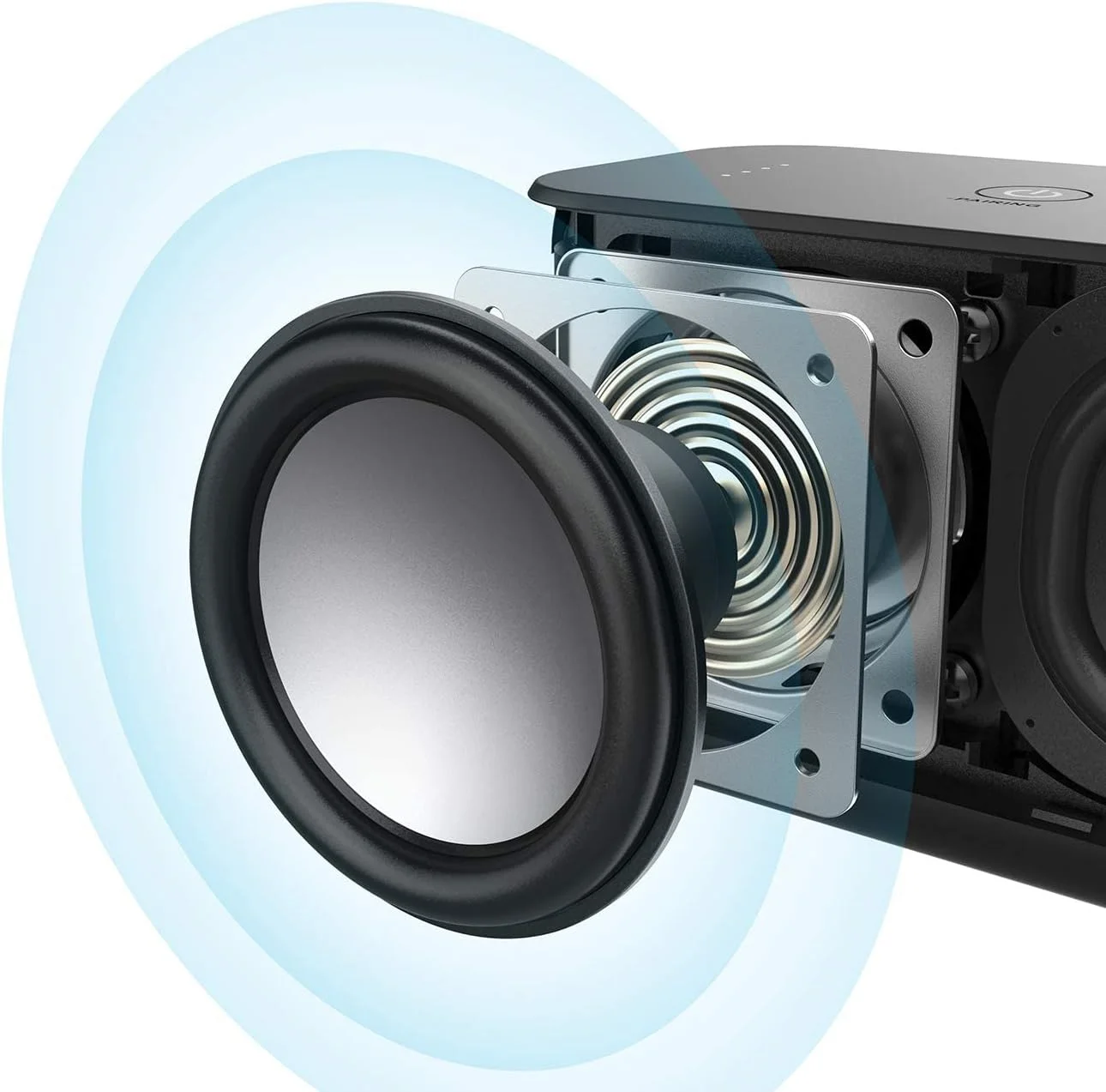 اسپیکر بلوتوثی ارتقا یافته Anker Soundcore Boost با صدای متعادل، BassUp، 12 ساعت پخش، USB-C، ضد آب IPX7، اسپیکر بی سیم با EQ قابل تنظیم از طریق برنامه، جفت سازی استریو بی سیم