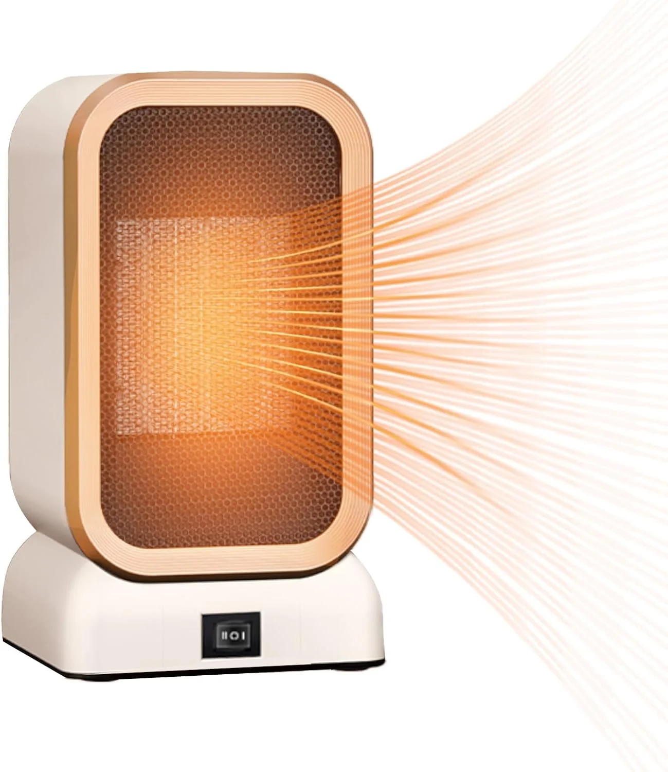 بخاری برقی فضایی نالاکال برای استفاده در محیط داخلی، بخاری فضایی 1000 واتی ایمن و کم مصرف، محافظت در برابر واژگونی و گرم شدن بیش از حد، بخاری های کوچک قابل حمل دو سرعته برای اتاق خواب اداری