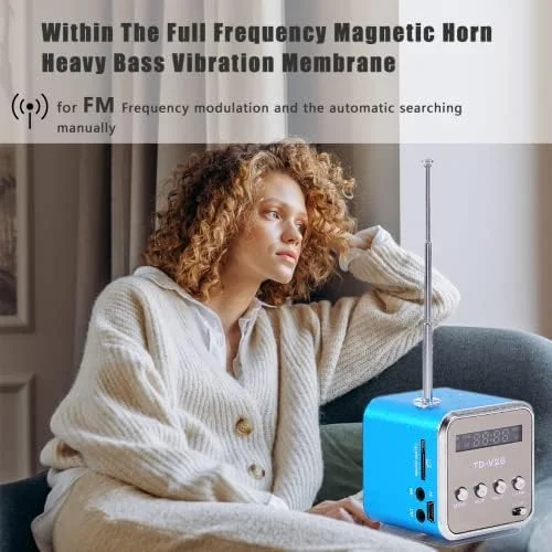 اسپیکر مینی قابل حمل اشاتا ای باکسر، پخش کننده موسیقی، رادیو FM استریو، پشتیبانی از کارت TF و U Disk، طراحی مختصر، اسپیکر مینی عالی برای اتاق، دوچرخه، ماشین، تلفن/تبلت/کامپیوتر (آبی) اسپیکر مینی قابل حمل اشاتا ای باکسر، پخش کننده موسیقی، رادیو FM استریو، پشتیبانی از کارت TF و U Disk، طراحی مختصر، اسپیکر مینی عالی برای اتاق، دوچرخه، ماشین، تلفن/تبلت/کامپیوتر (آبی)