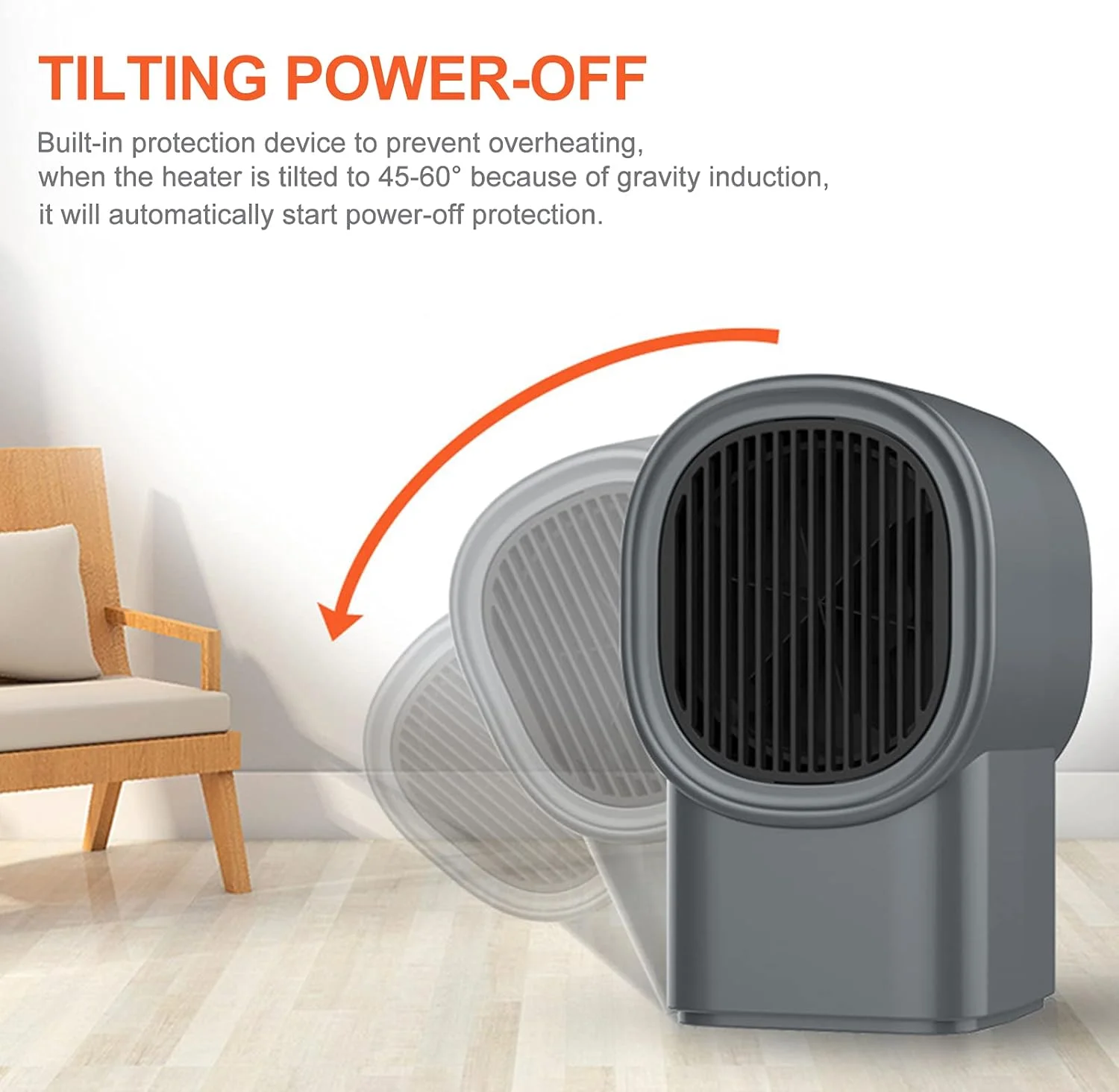 هیتر برقی کوچک رومیزی Hingers، دمنده هوای گرم خانگی، فن گرمایشی سریع و کم مصرف، رادیاتور برای زمستان هیتر برقی کوچک رومیزی Hingers، دمنده هوای گرم خانگی، فن گرمایشی سریع و کم مصرف، رادیاتور برای زمستان