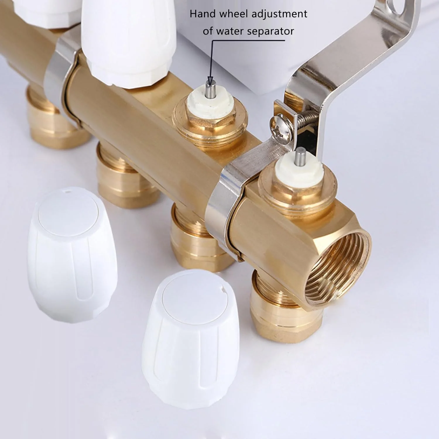 4 عدد سوییچ چرخ دستی پخش کننده آب گرمایش از کف، روکش های شیر رادیاتور، روکش های شیر جایگزین