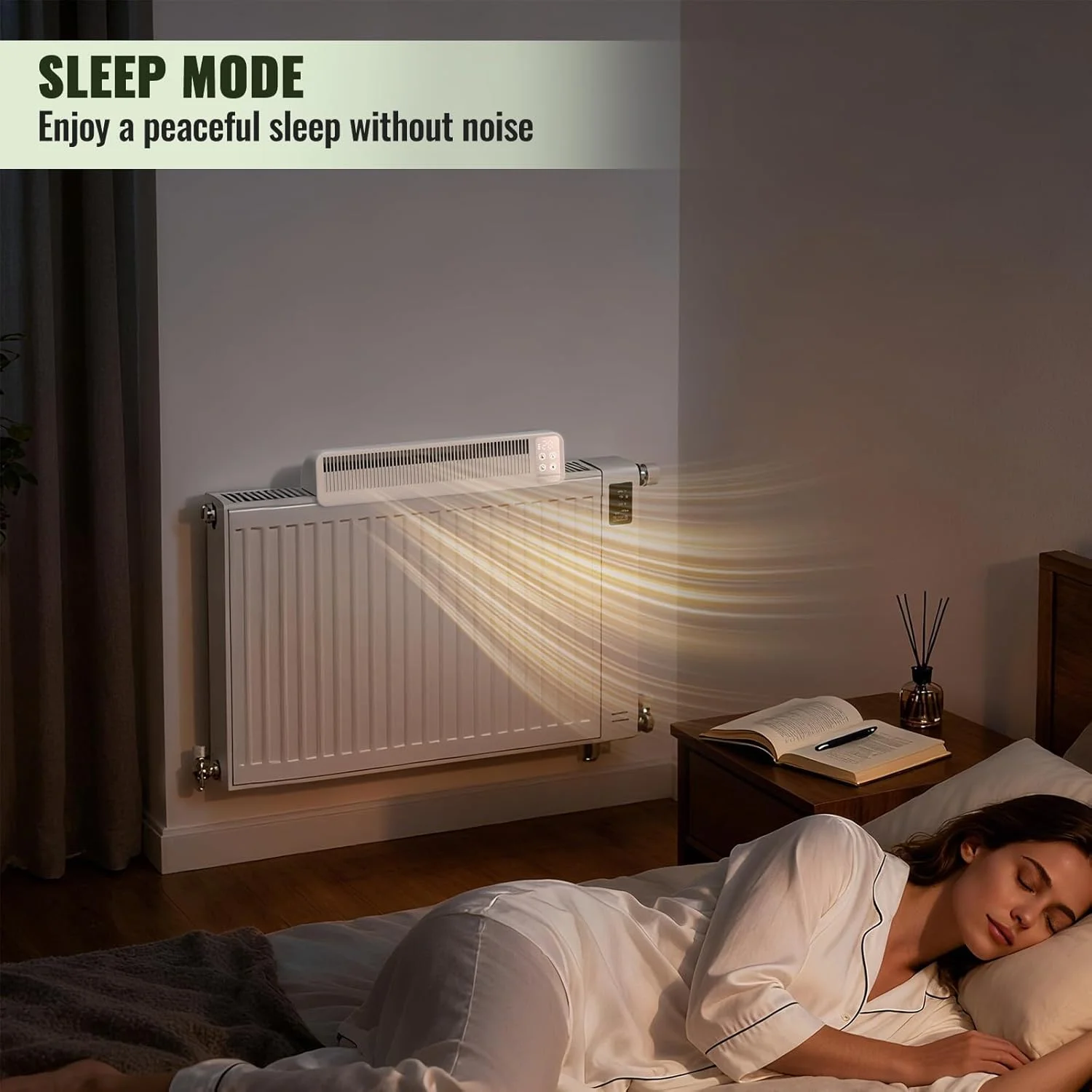 فن رادیاتور کم مصرف Milduall، بسته 1 عددی، فن فوق العاده بی صدا با پایه مغناطیسی، باتری Type-C، نمایشگر هوشمند و تایمر برای گرمایش اتاق فن رادیاتور کم مصرف Milduall، بسته 1 عددی، فن فوق العاده بی صدا با پایه مغناطیسی، باتری Type-C، نمایشگر هوشمند و تایمر برای گرمایش اتاق